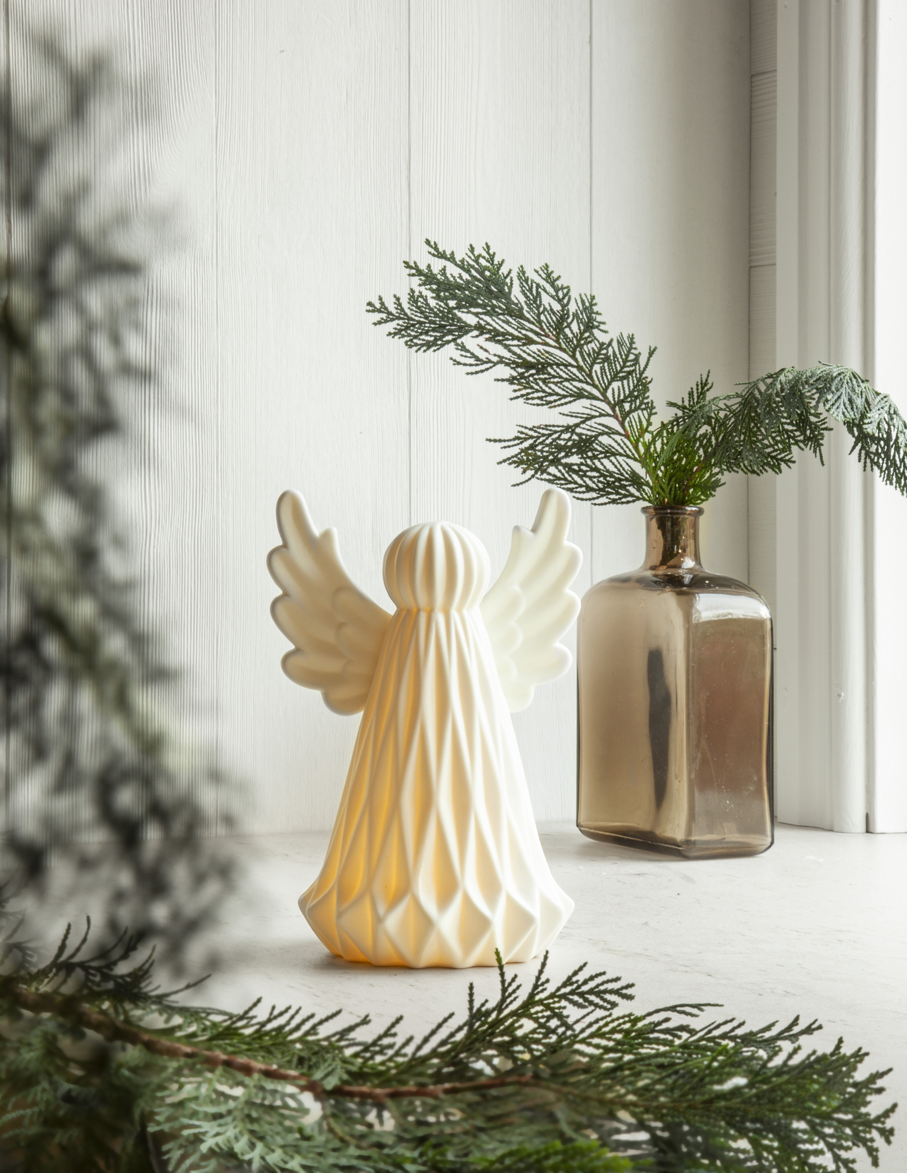 Angel - Statue - Battery operated - 19 cm - 6