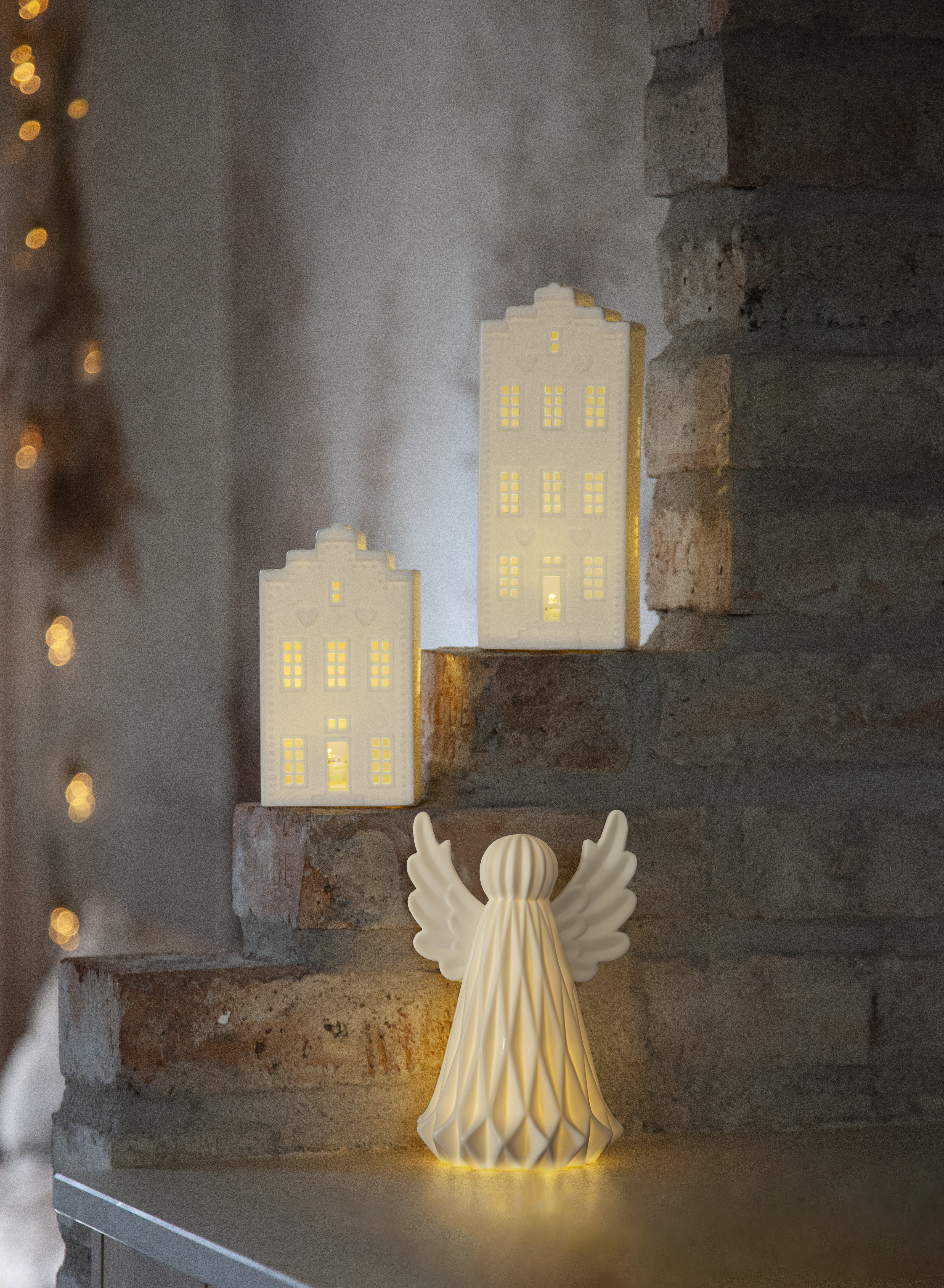 Angel - Statue - Battery operated - 19 cm - 3
