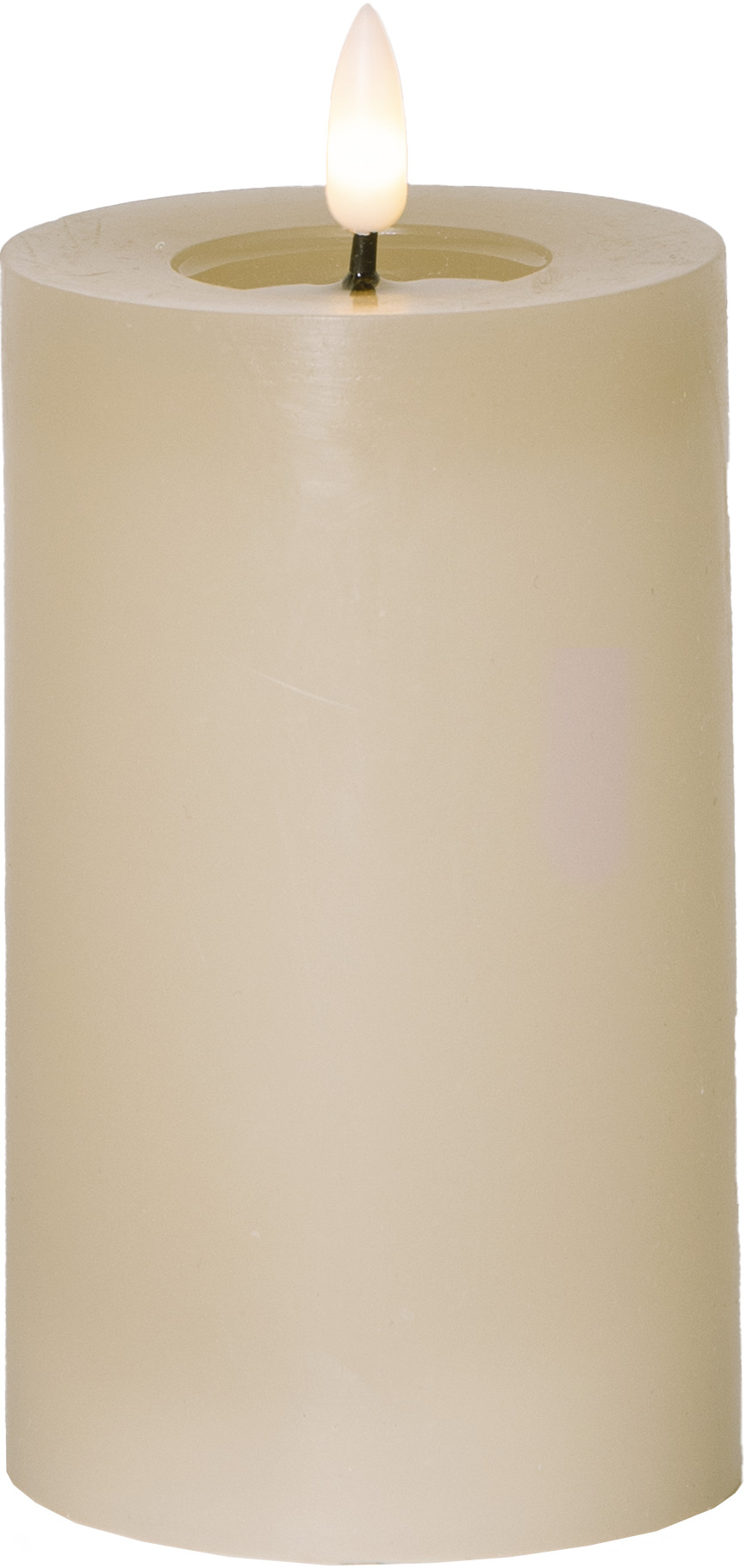 Batteriljus med timer  - Led - Flow - Beige - 15 cm - 10