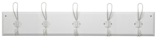 Clothes hanger - Hook rack - Hanger - White - 75 cm - 3