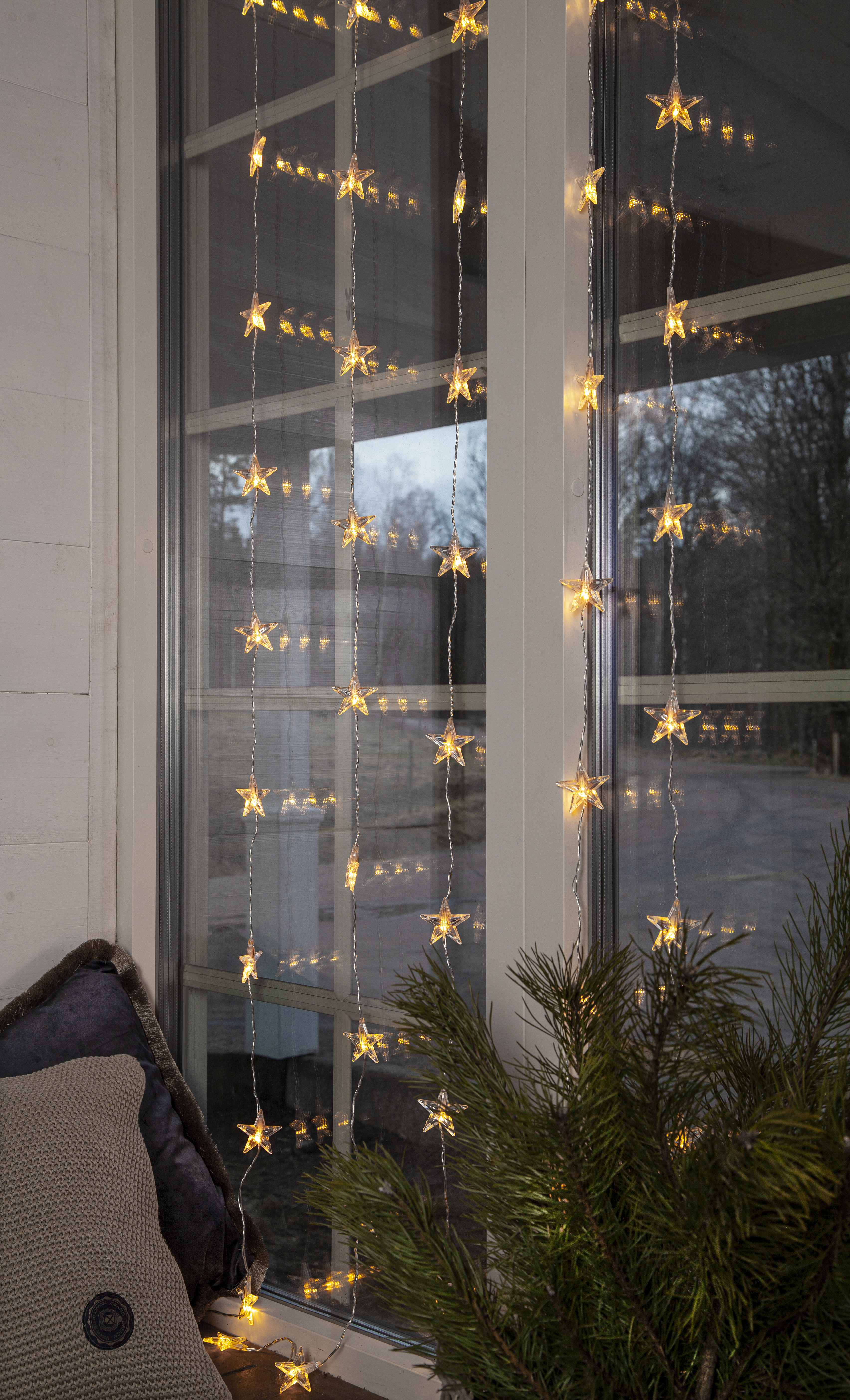 Light curtain with stars - Star curtain - 200x90 cm - 7