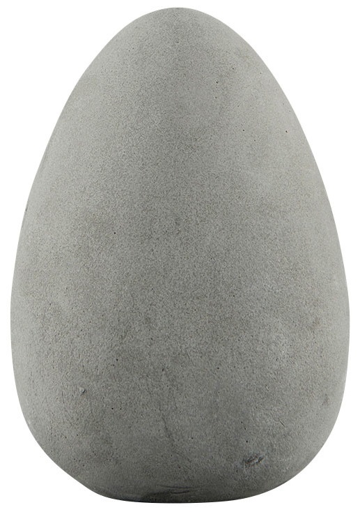 Ägg - Påskägg - Grå - Betong - Cement - 15 cm - 3