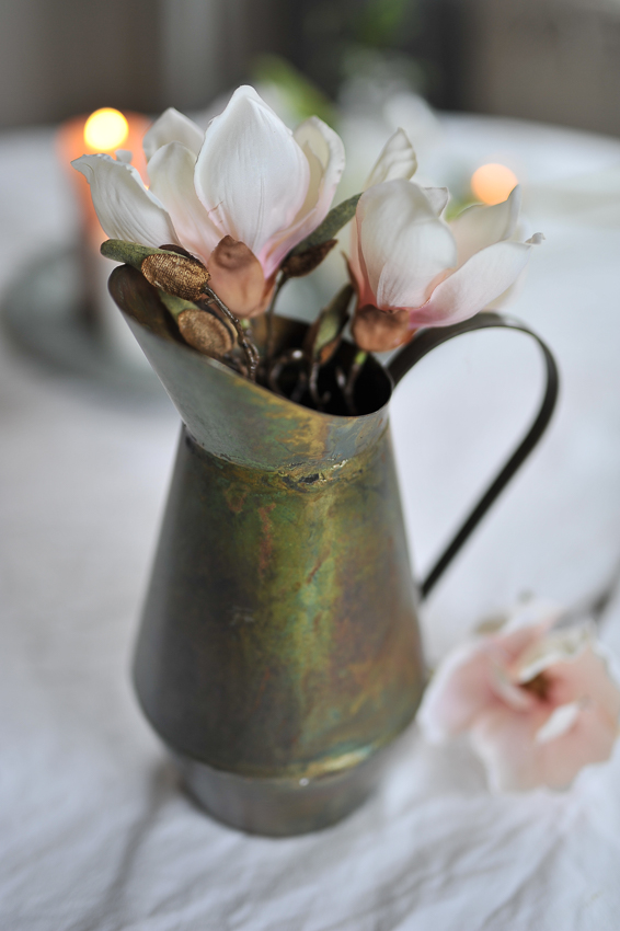 Magnolia Branch - Pink - 30 cm - 5