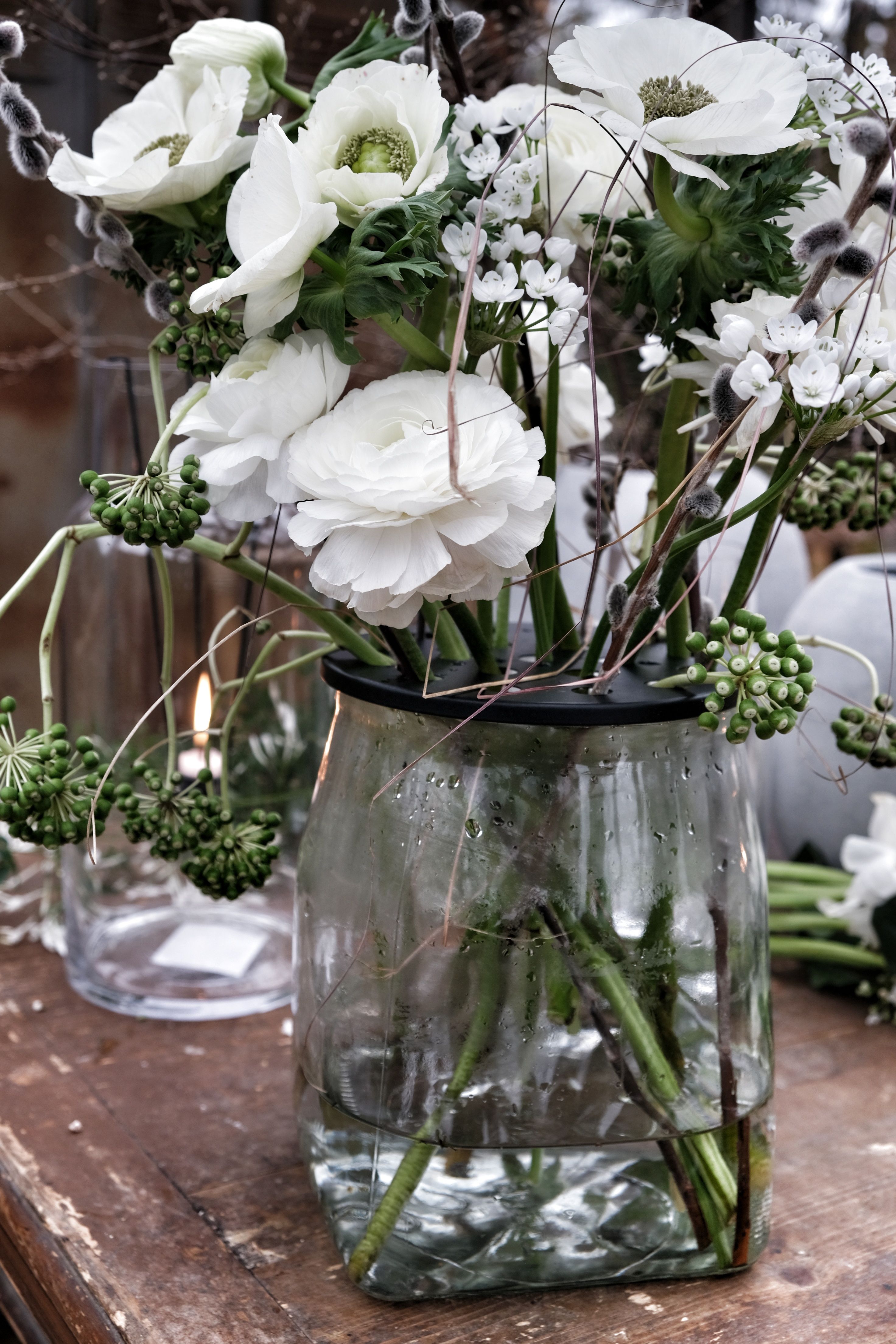 Glass vase - Vase with lid - 11