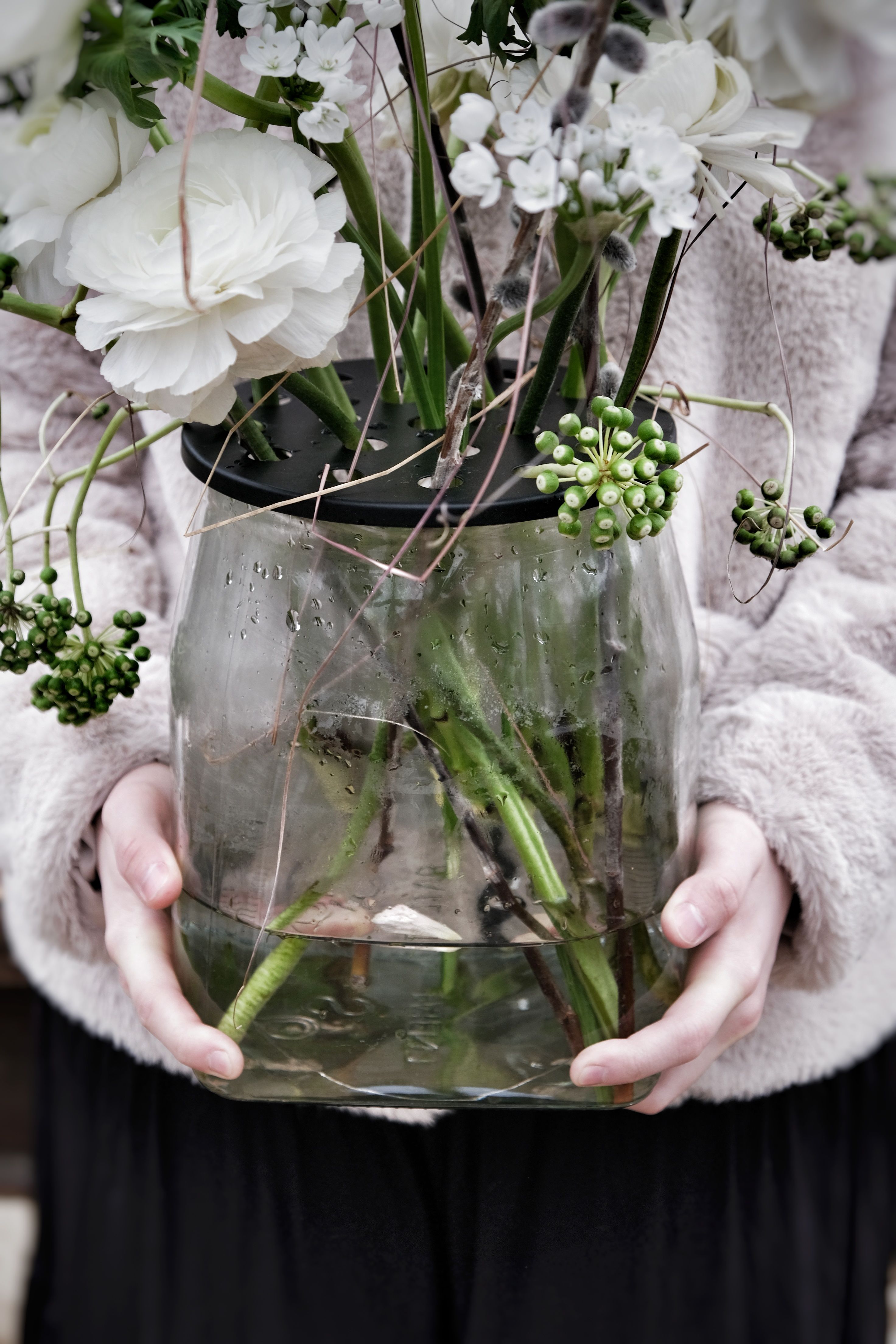 Glass vase - Vase with lid - 8