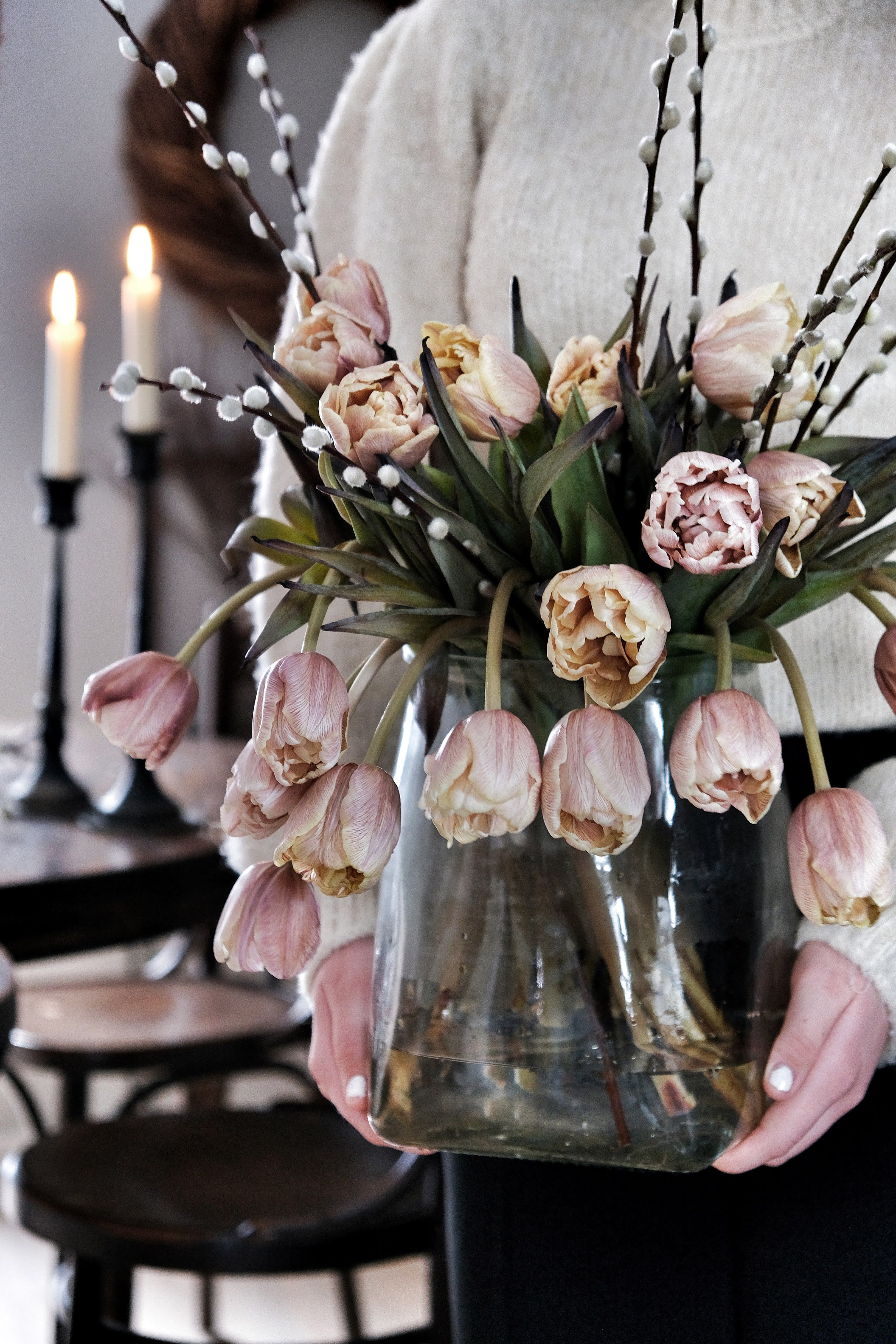 Glass vase - Vase with lid - 6
