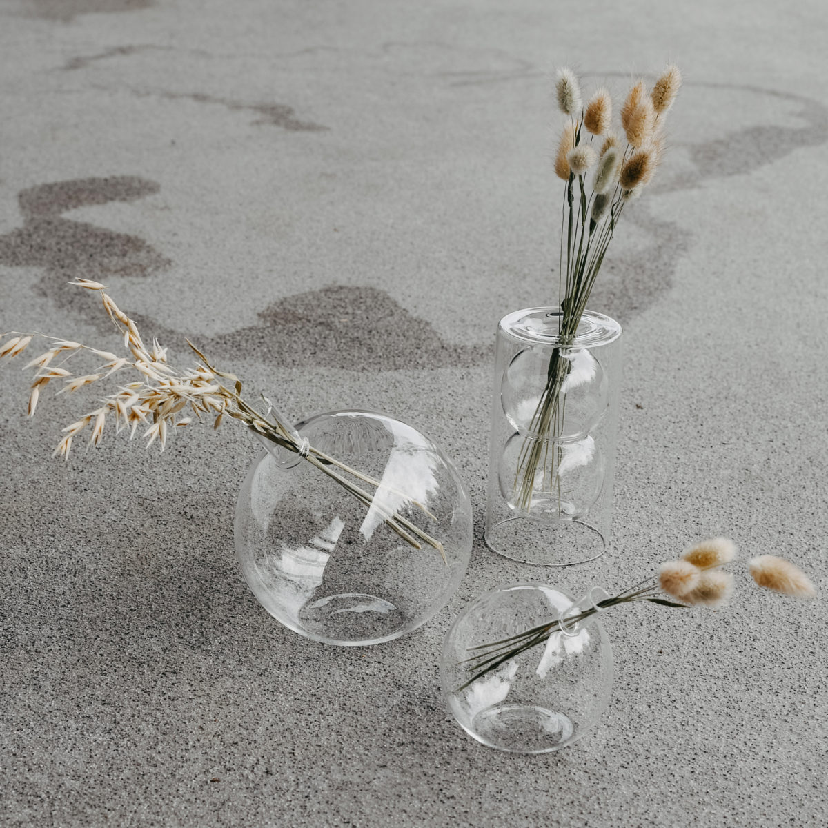 Vase - Clear glass vase - 15 cm - 3