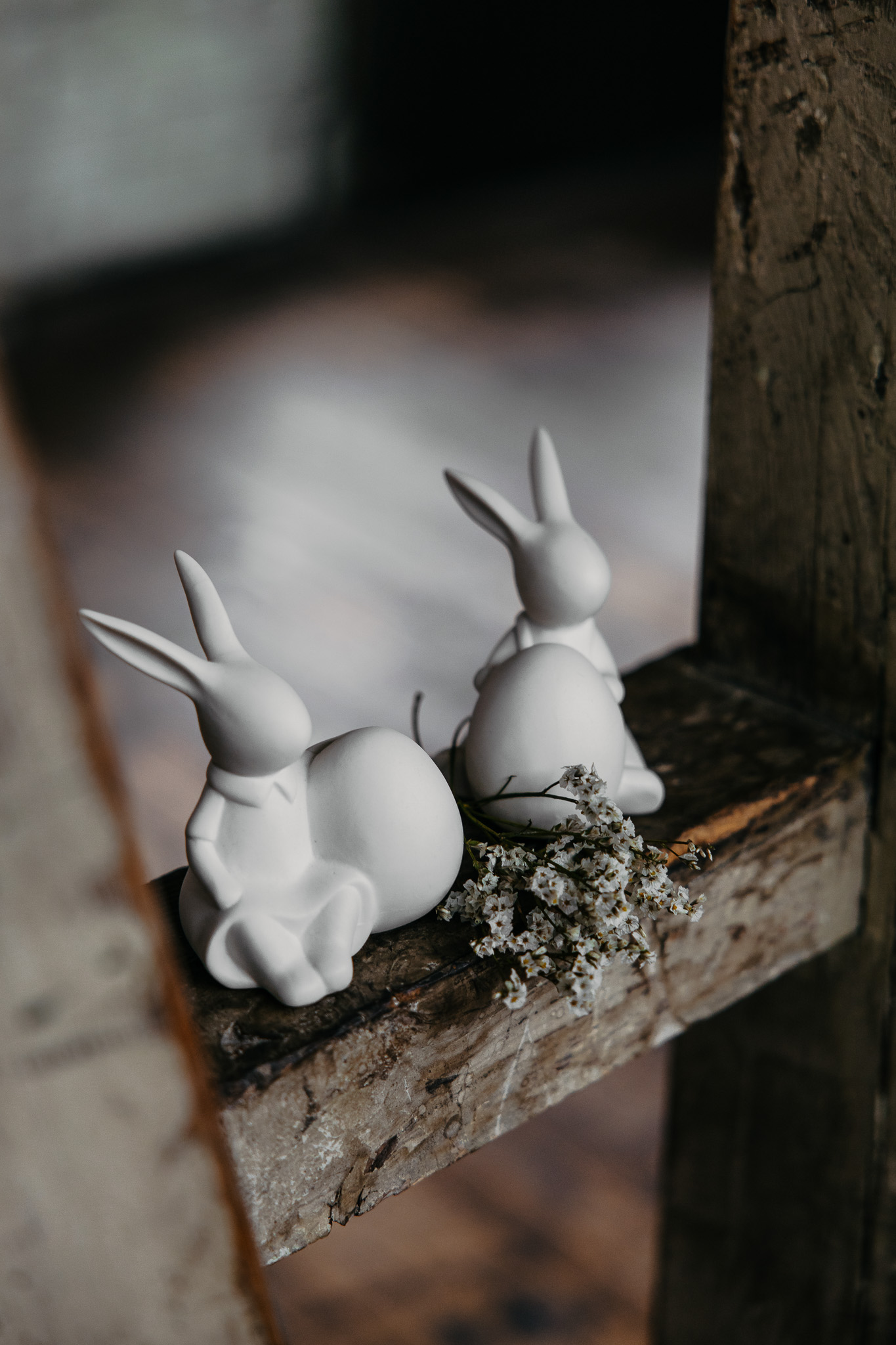Otto - Rabbit - Hare - White Easter decoration - 4