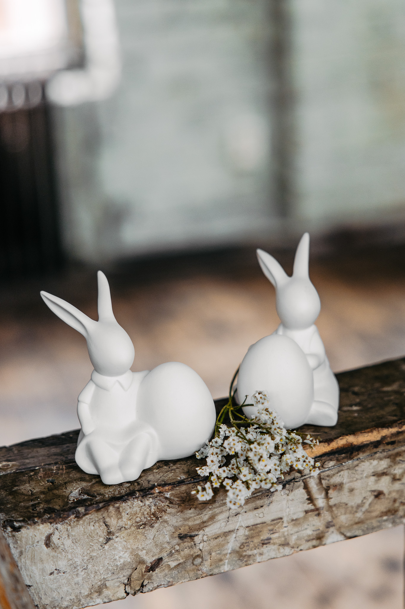 Otto - Rabbit - Hare - White Easter decoration - 2