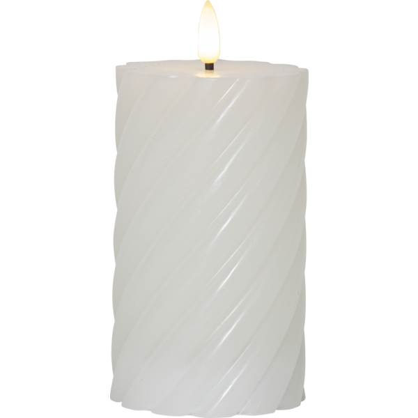 LED Blockljus Twist - Batteriljus - Vit - 15 cm - 5
