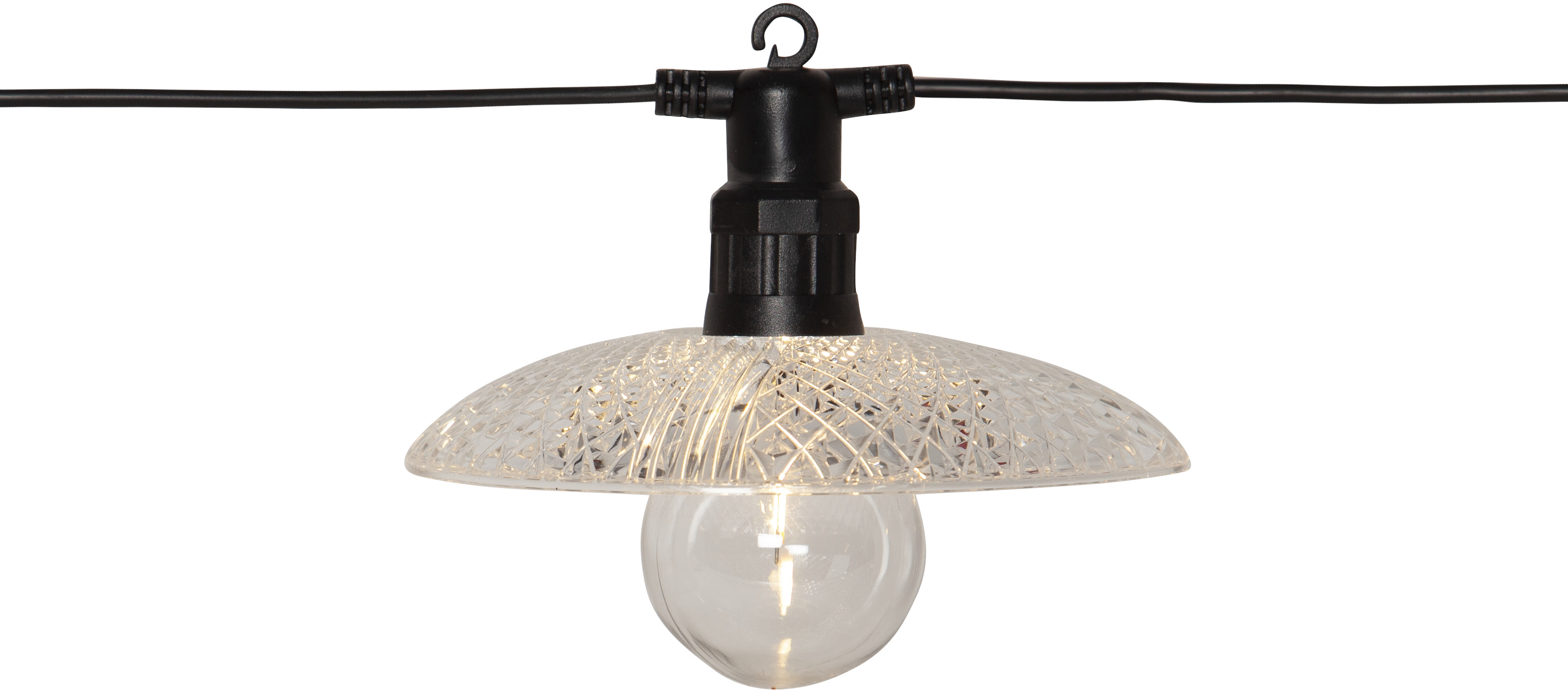 Ljusslinga med en transparent skärm - 3,5 m - 4