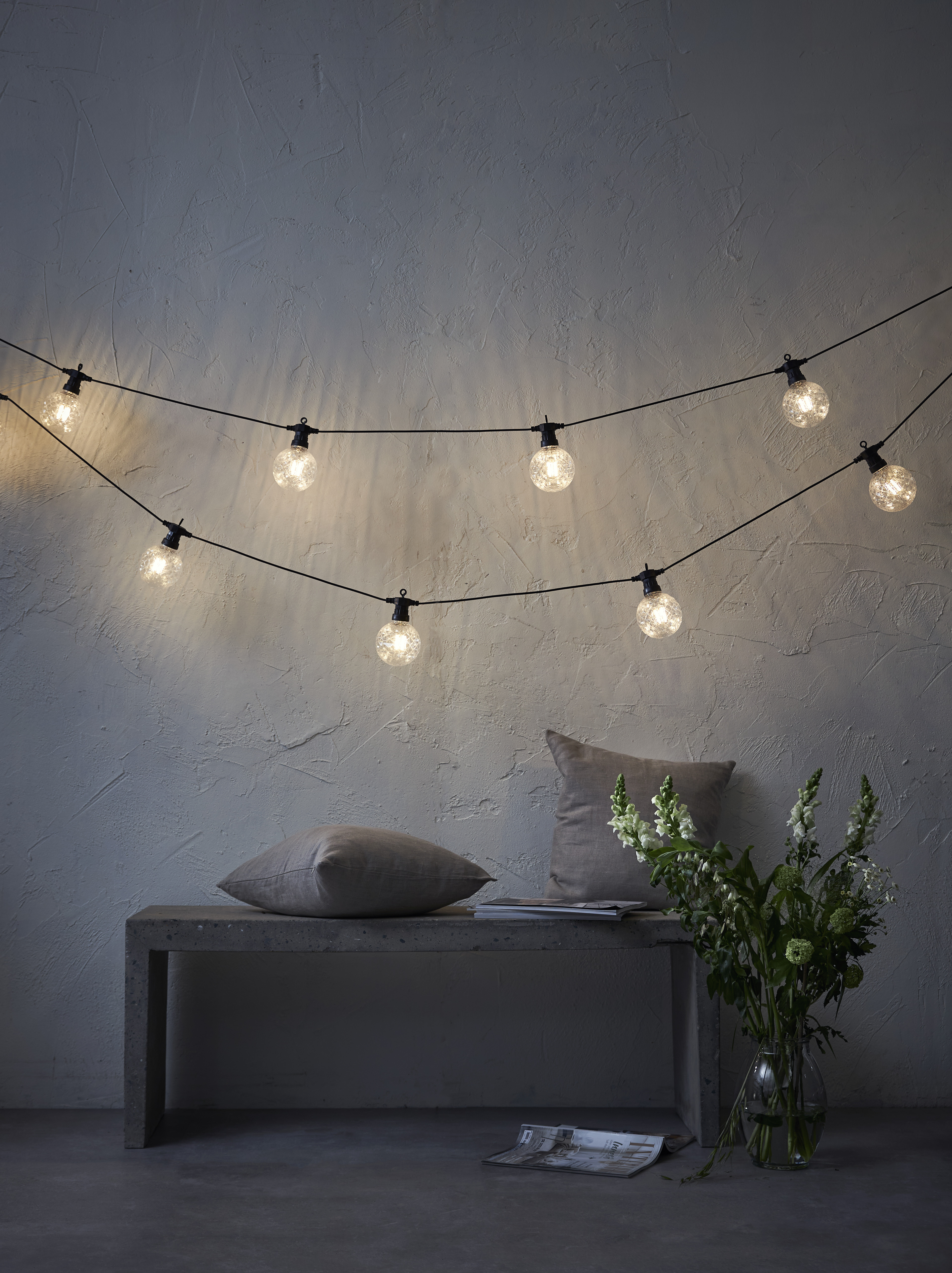 String lights Faceted lights - 4.5 metres - 4