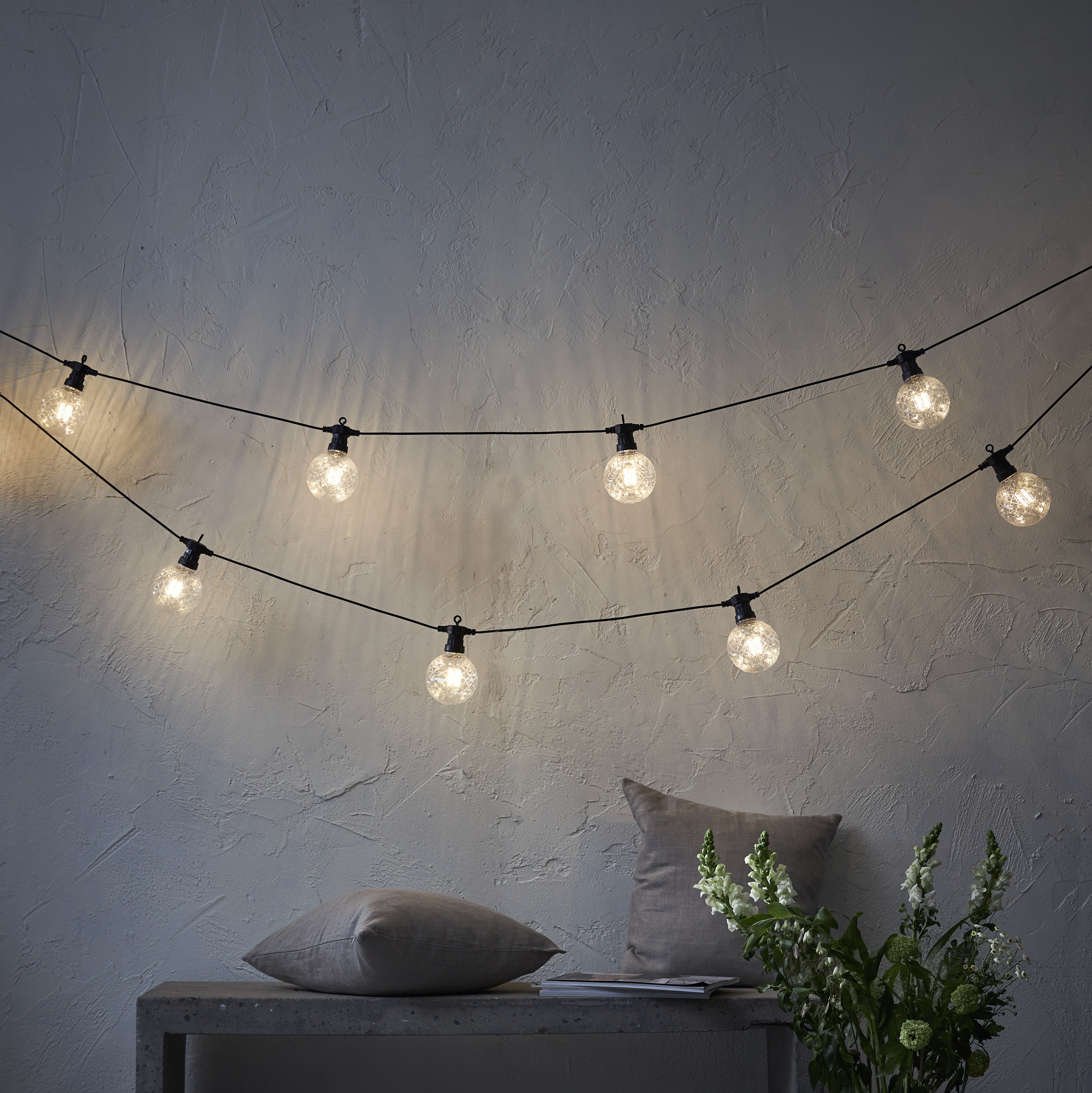 String lights Faceted lights - 4.5 metres - 2