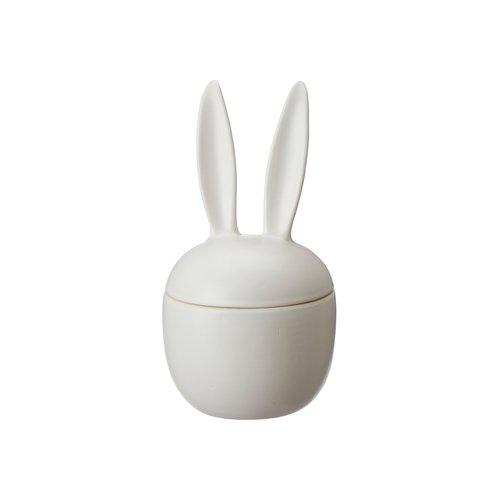 Easter egg - Bowl with lid - Rabbit - Pot - Egg - White - Large - 5