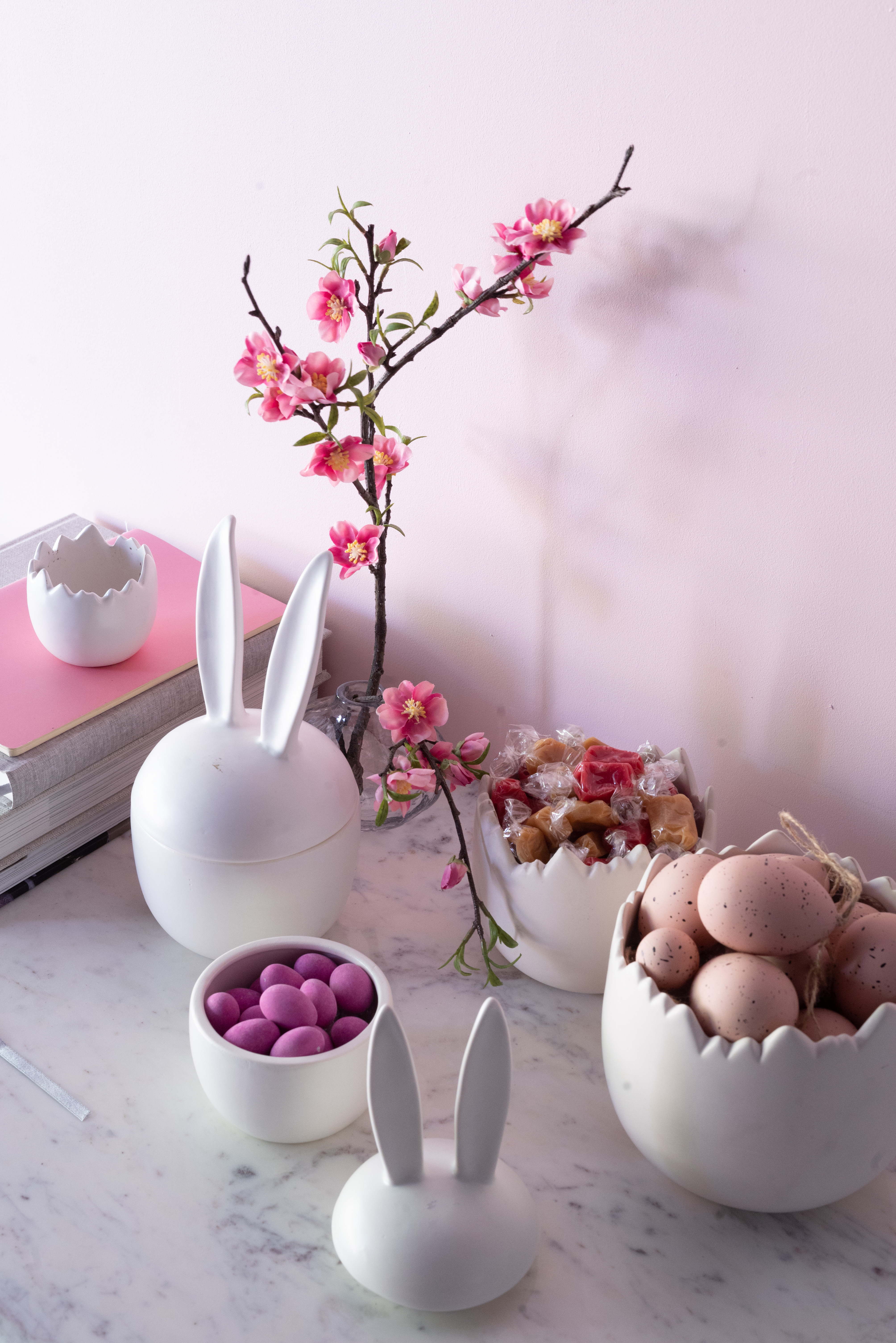 Easter egg - Bowl with lid - Rabbit - Pot - Egg - White - Large - 3