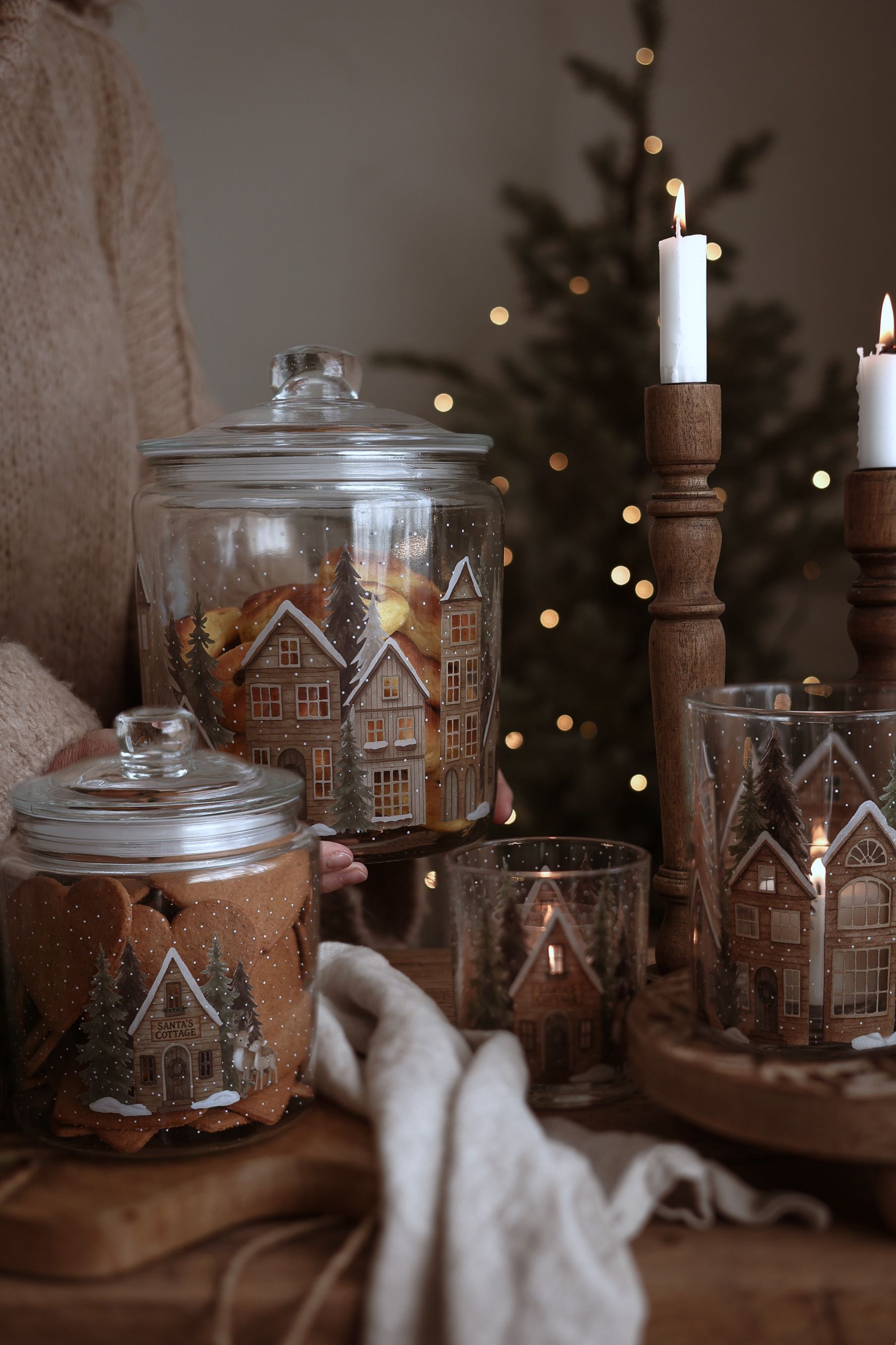 Glass jar Santas Cottage 4 liter - Majas Cottage - 4