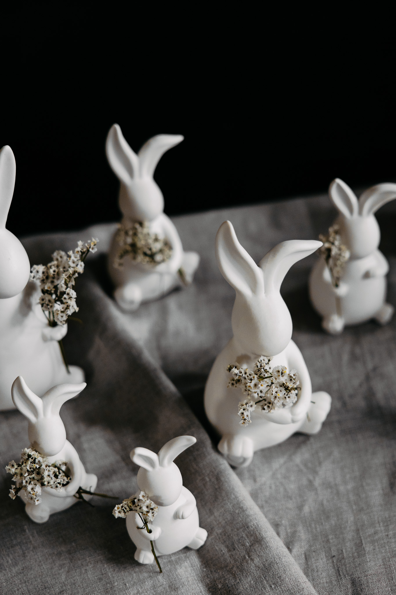 Emilia - Rabbit - Hare - White Easter decoration - Large - 3