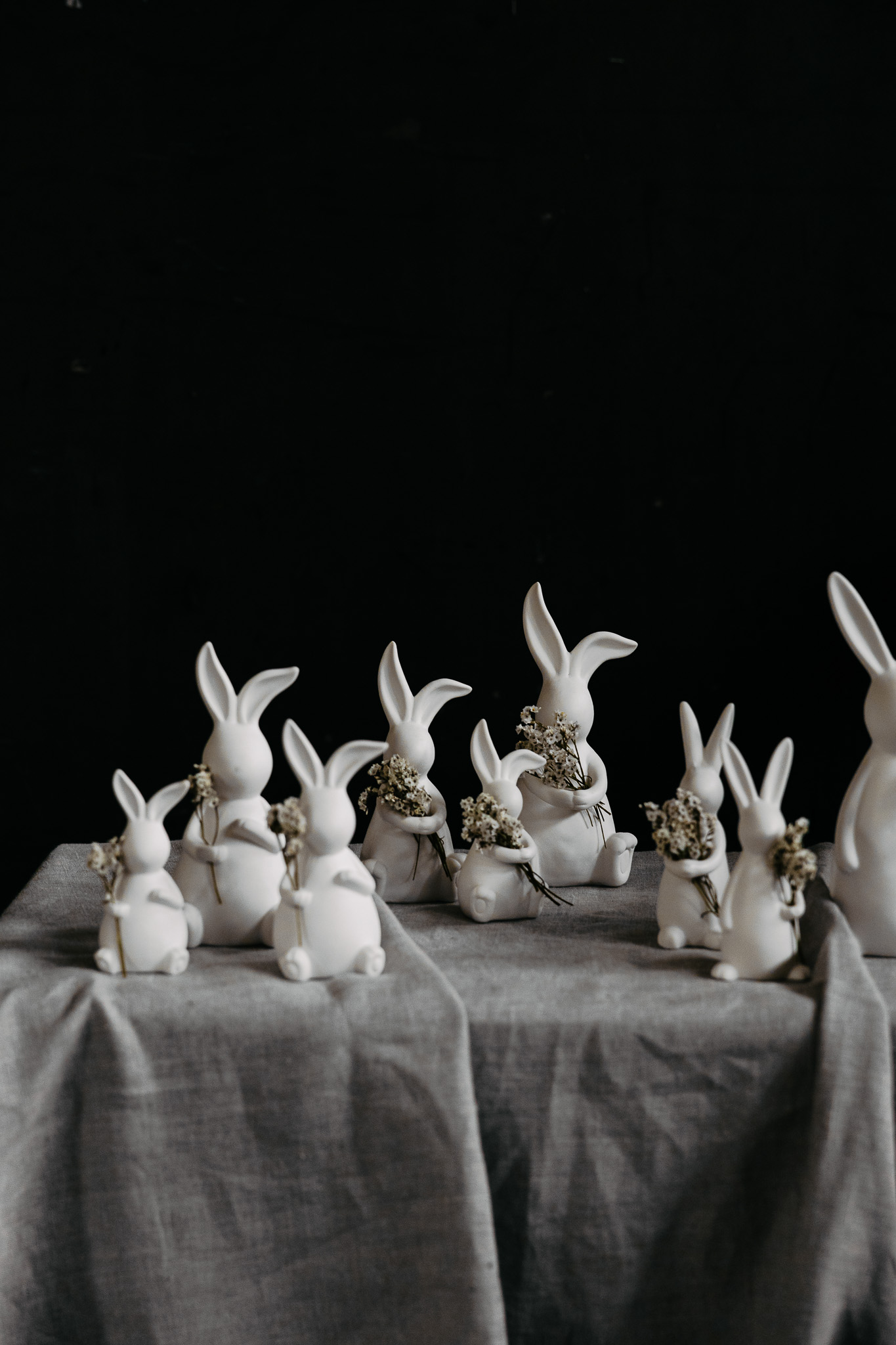 Emilia - Rabbit - Hare - White Easter decoration - Large - 2