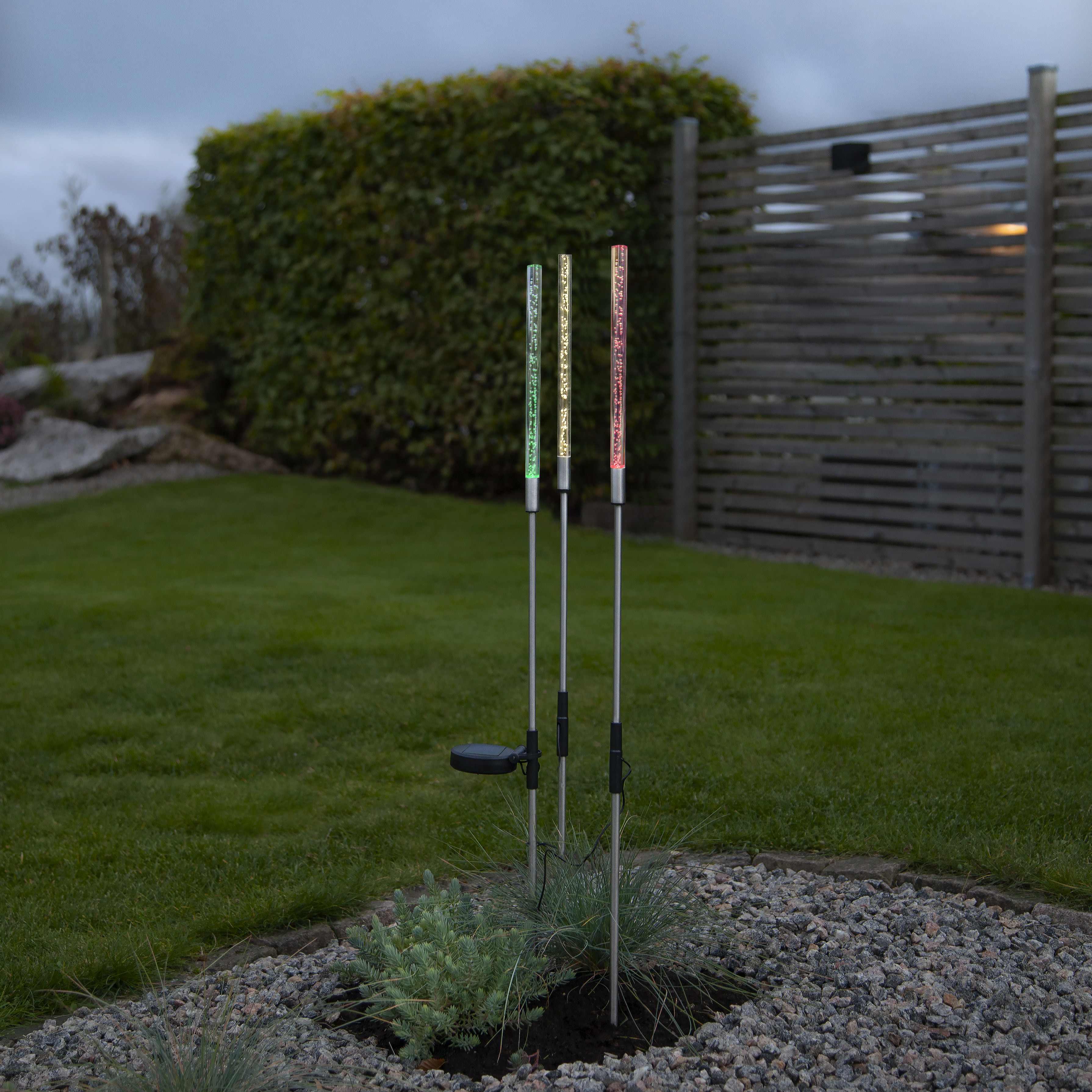 Solcellsdekoration med 3 pinnar - 160x83x7 cm - 2