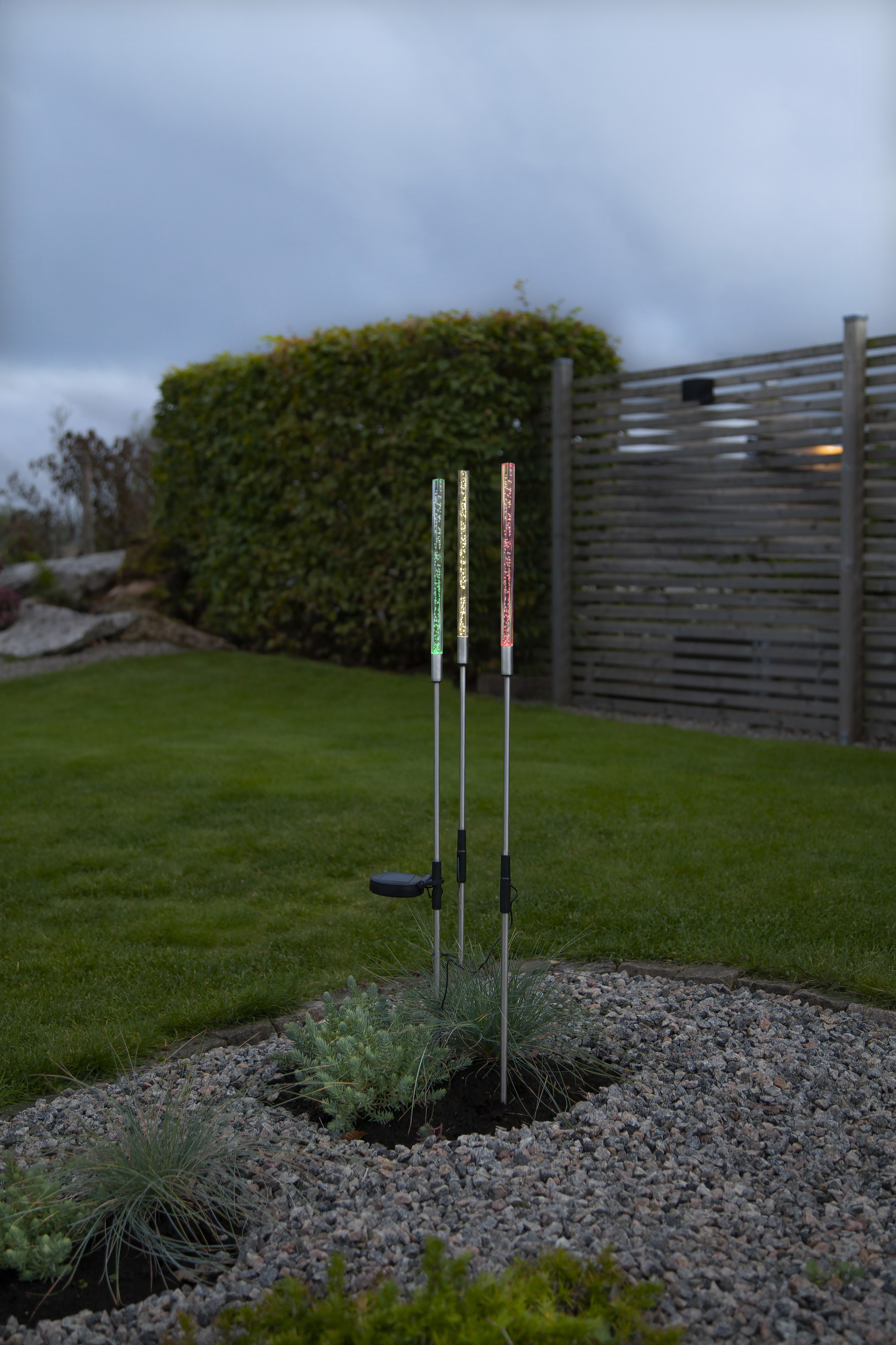 Solcellsdekoration med 3 pinnar - 160x83x7 cm - 3