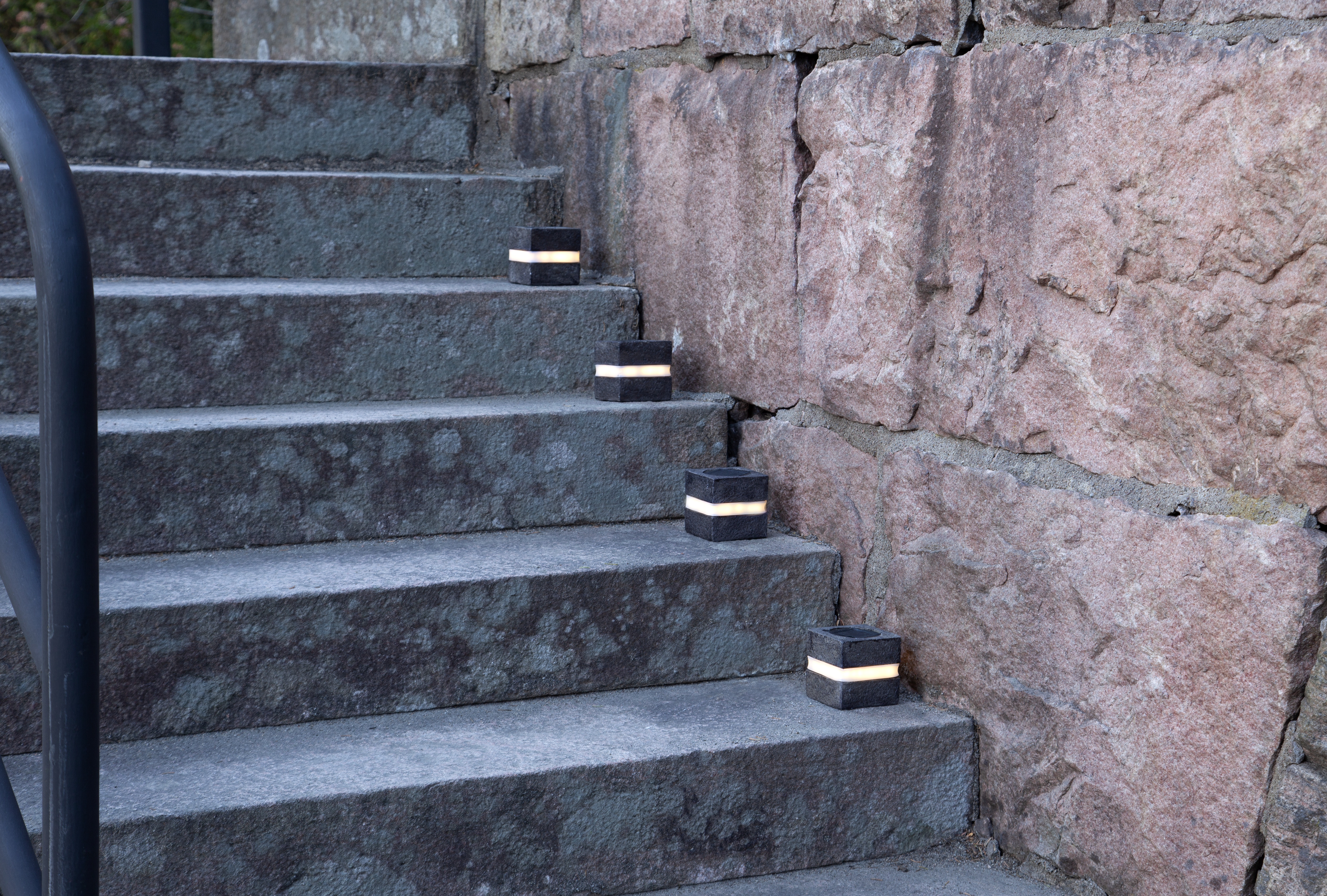 Solar cell decoration - Stones - 2-pack - 4