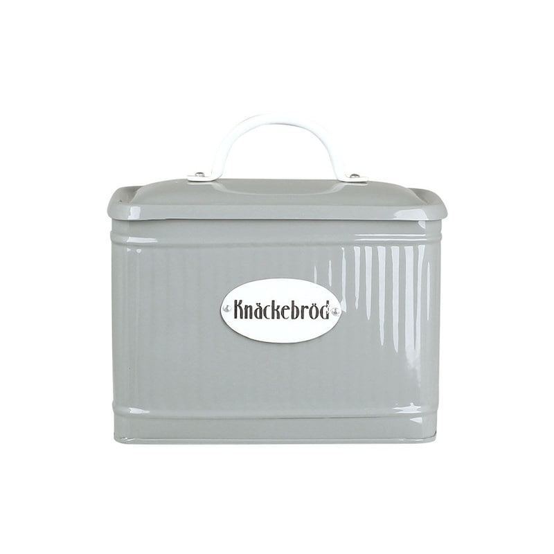 Tin with lid for crispbread - Green - 3
