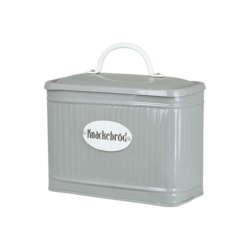 Tin with lid for crispbread - Green - 4