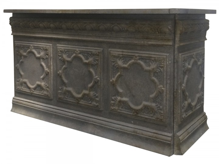 Vintage shop counter for stores, incl. 1 shelf - 3