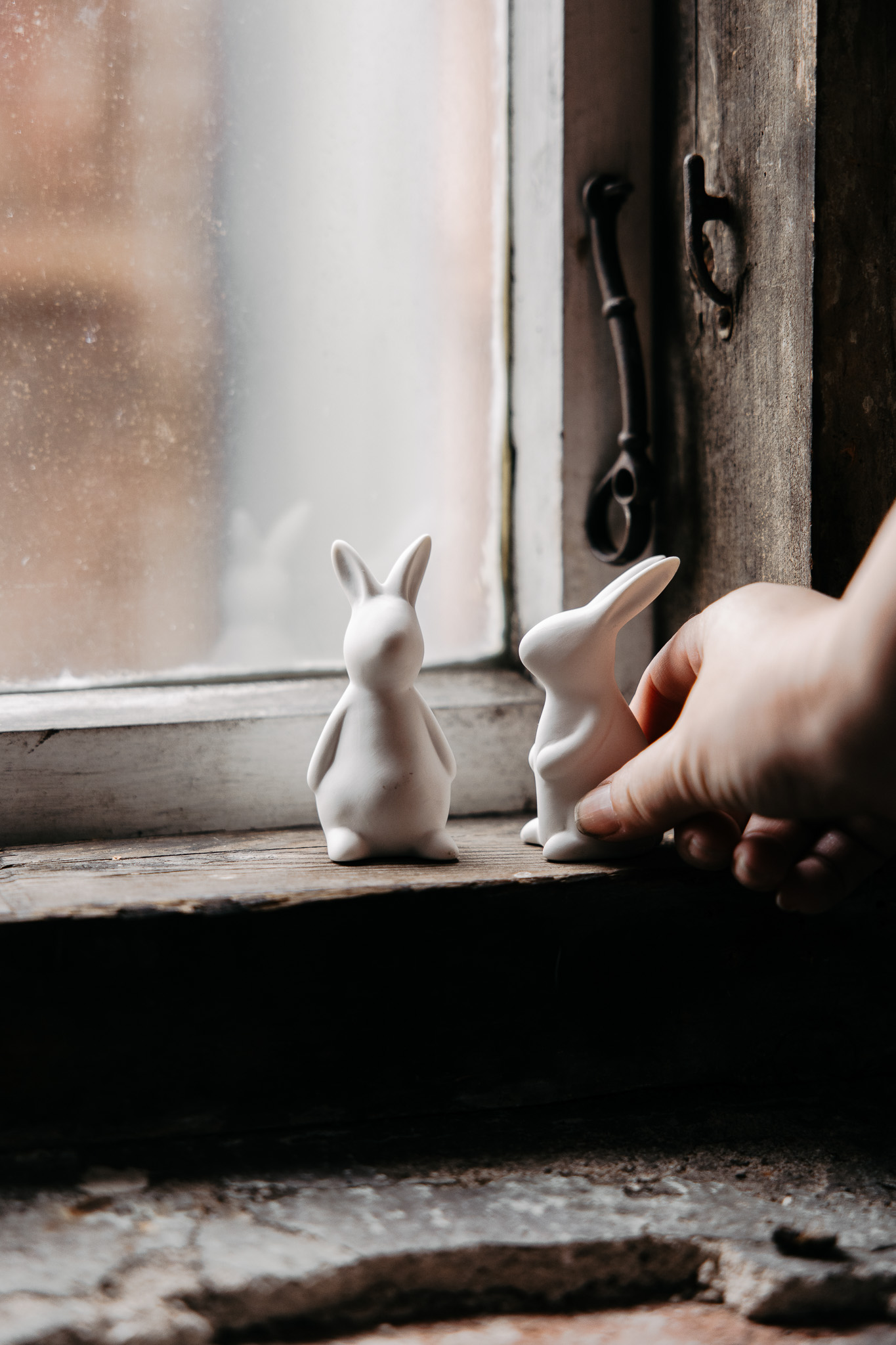 Freja - Rabbit - Hare - White Easter decoration - 3