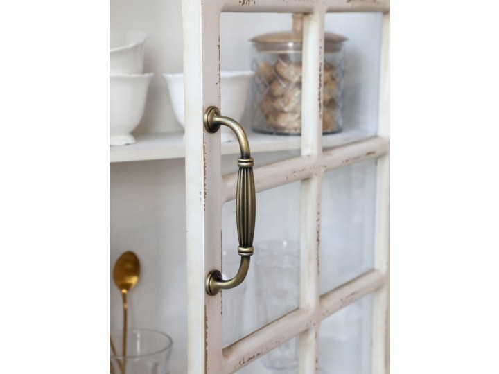 Wall cabinet - Cabinet - Display cabinet with decoration - 70x44x17.5 cm - 3