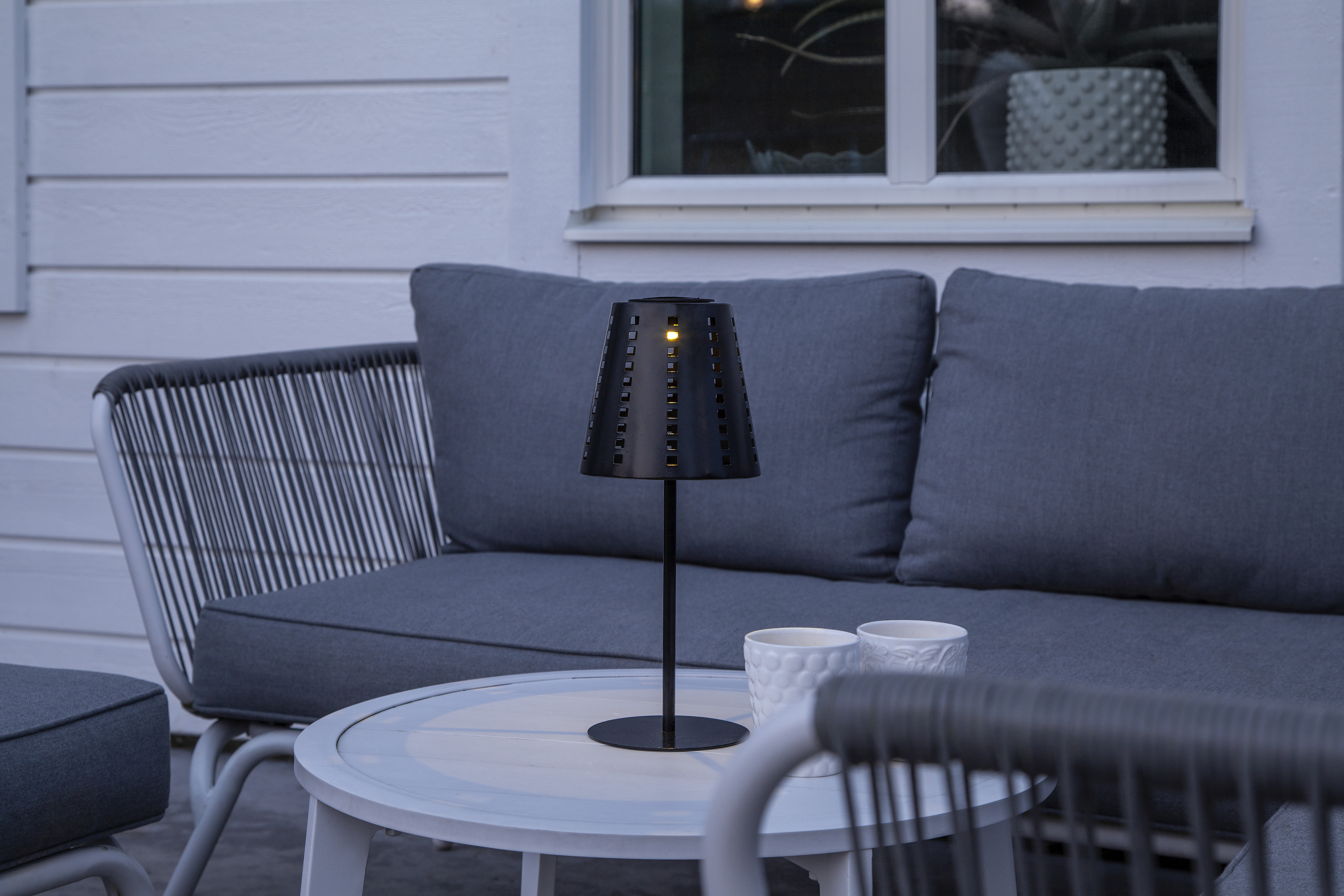 Solar cell decoration - Lamp - Black - 35x15 cm - 3