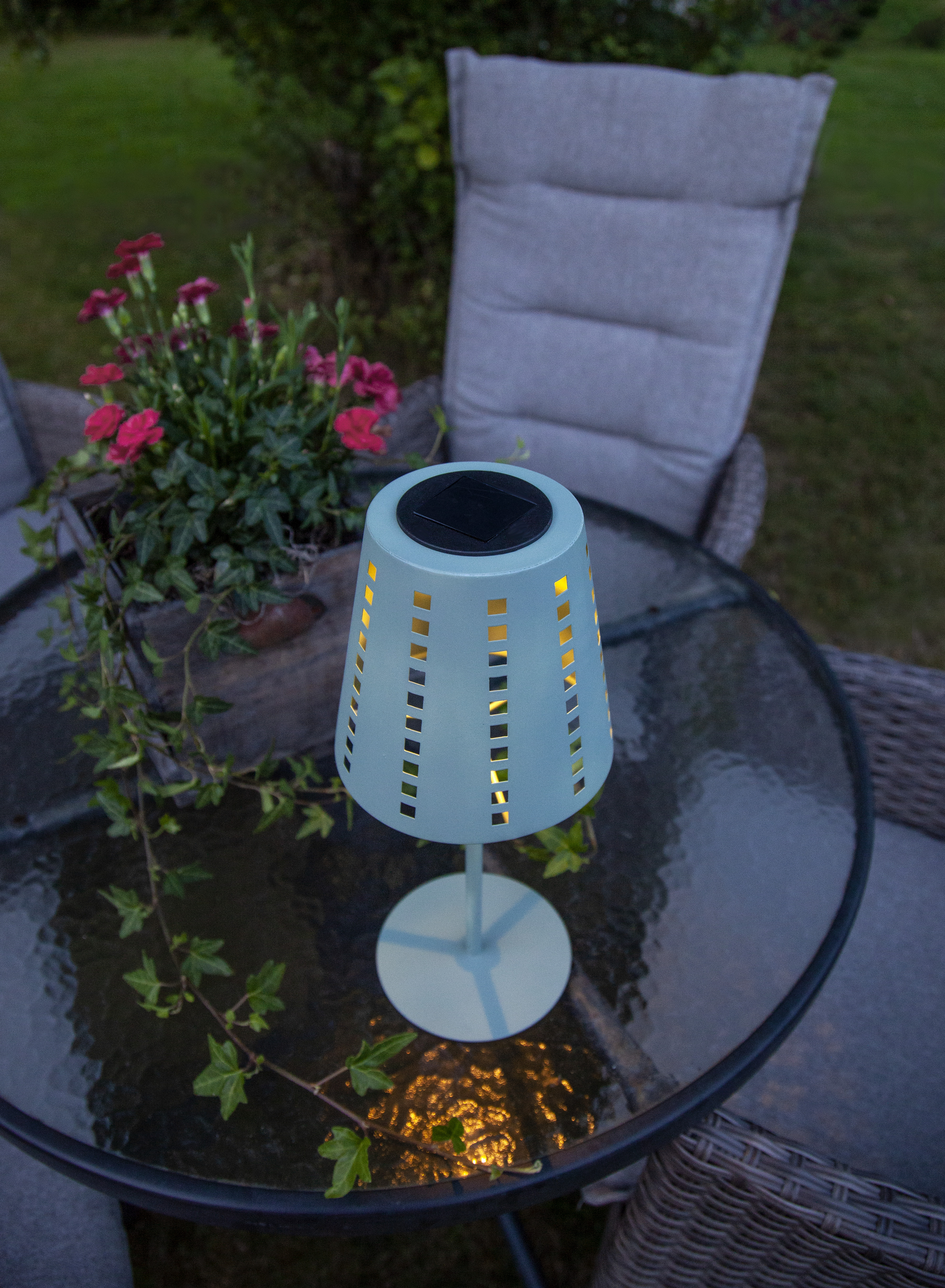 Solar cell decoration - Lamp - Green - 35x15 cm - 3