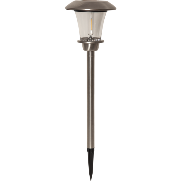 Solar bollard - Solar lighting - Silver - 15x45 cm - 3