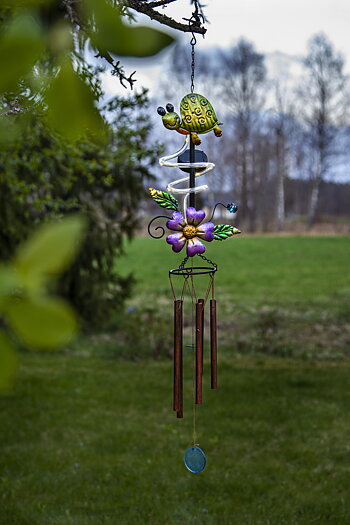 Solcellsdekoration - Vindspel - Sköldpadda