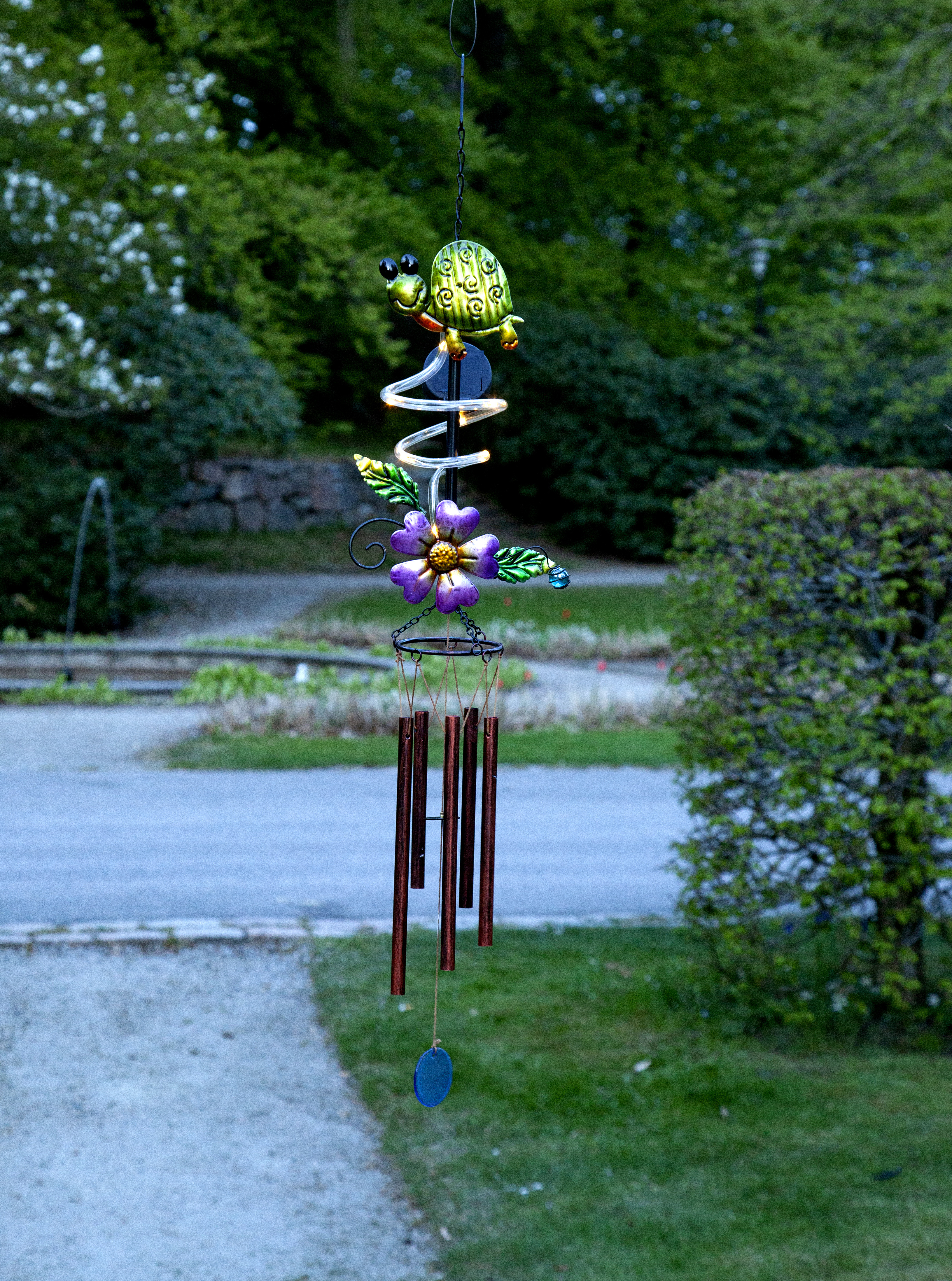 Solar-powered decoration - Wind chime - Turtle - 2
