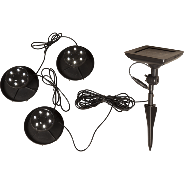 Solcellsdekoration - Undervattensspotlights - Spotlights - 3-pack - 2
