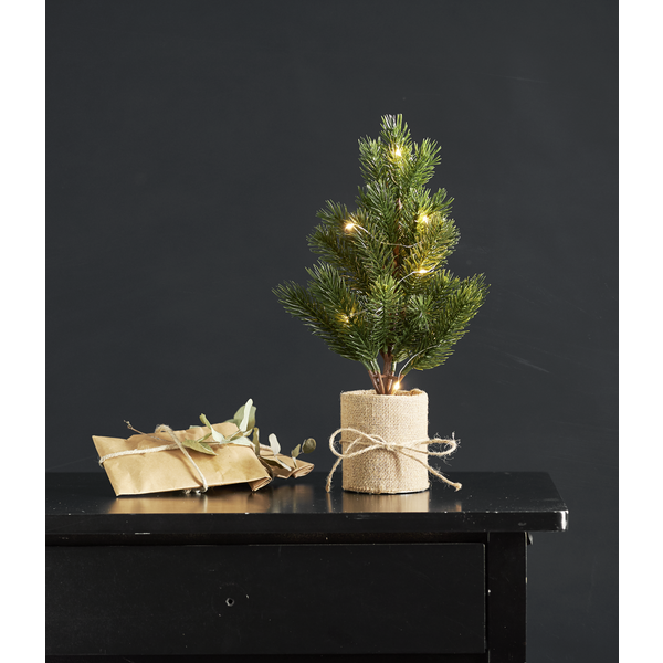Table tree - Pine - Christmas tree with LED lighting - 35 cm - 2