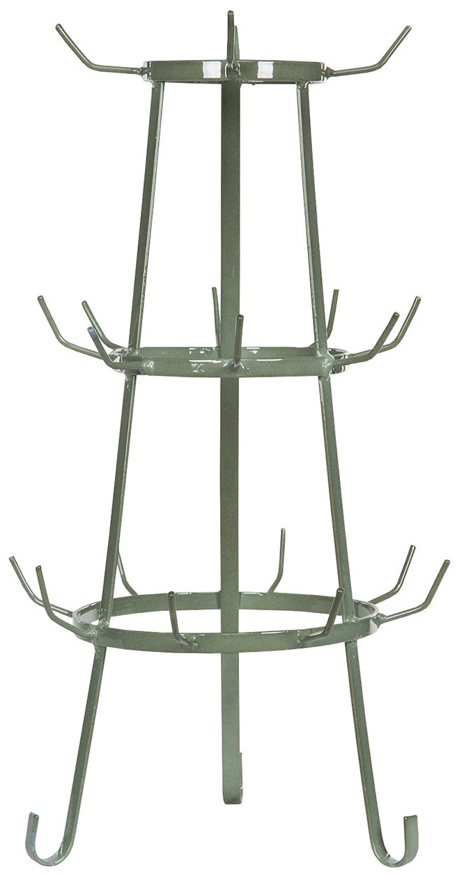 Cup rack - Cup holder - Bottle dryer Enamel Green 54 cm - 3