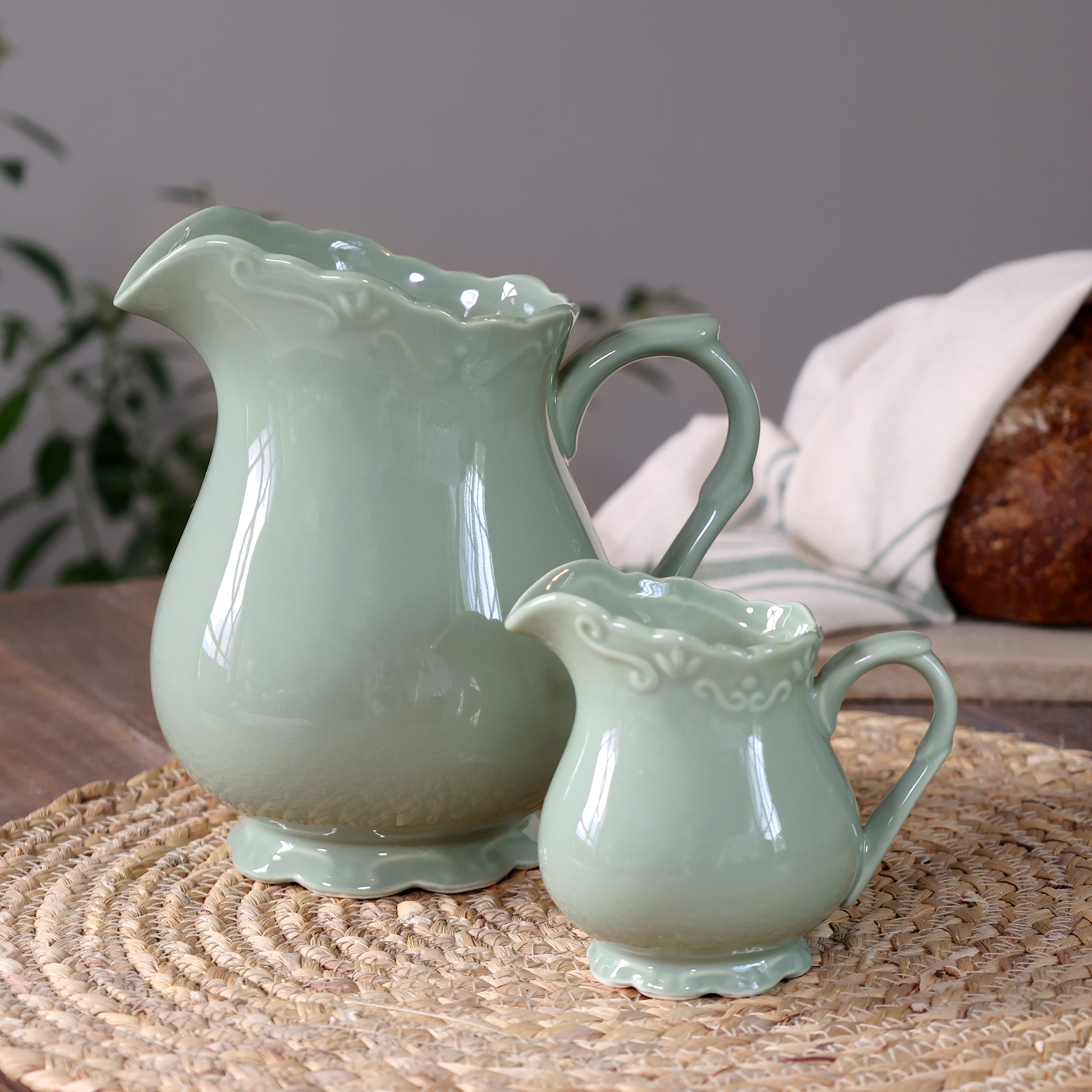 Provence jug - H18 cm - Green