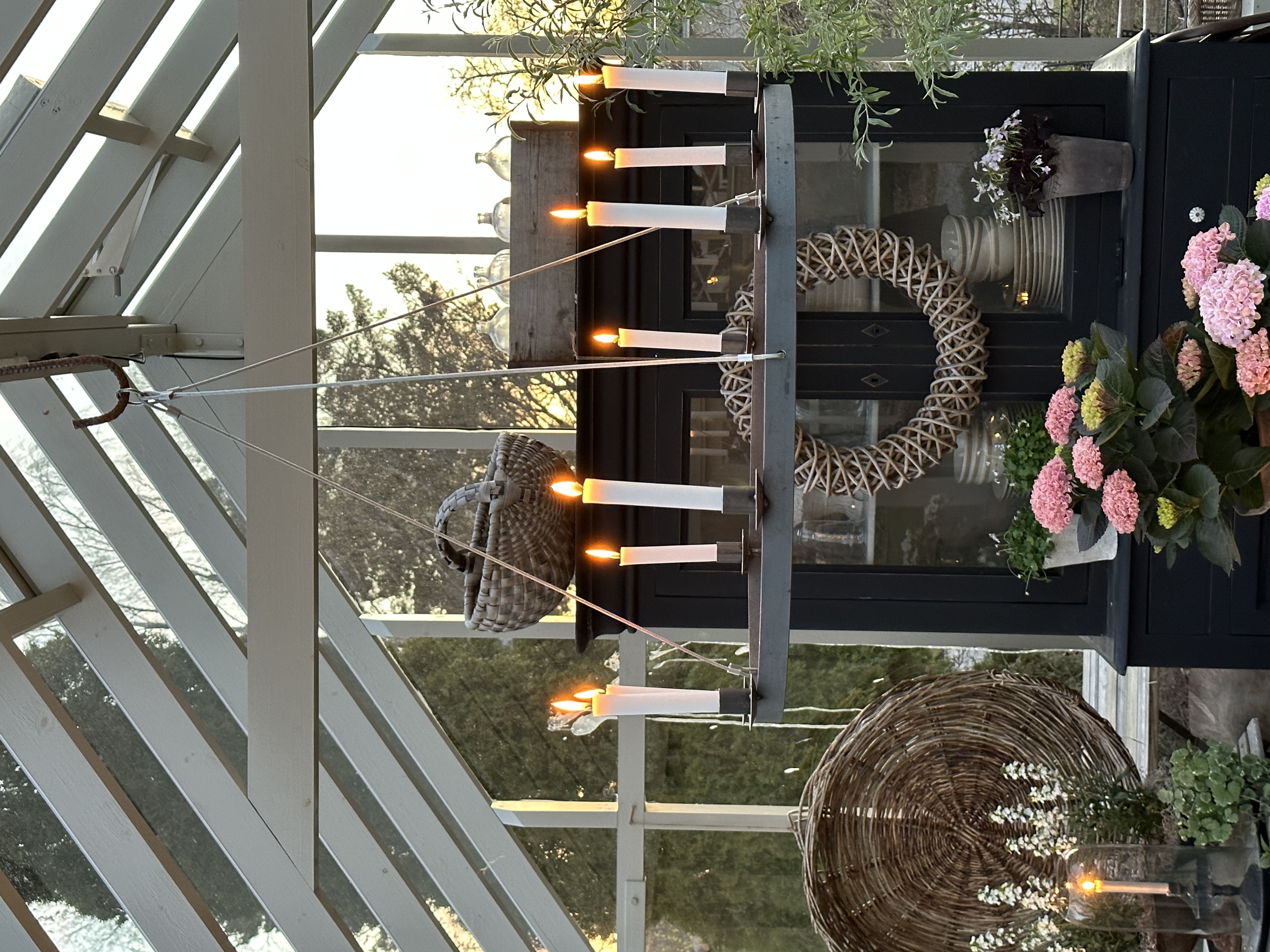 Chandelier Wrought iron chandelier Ø: 76 cm - 5