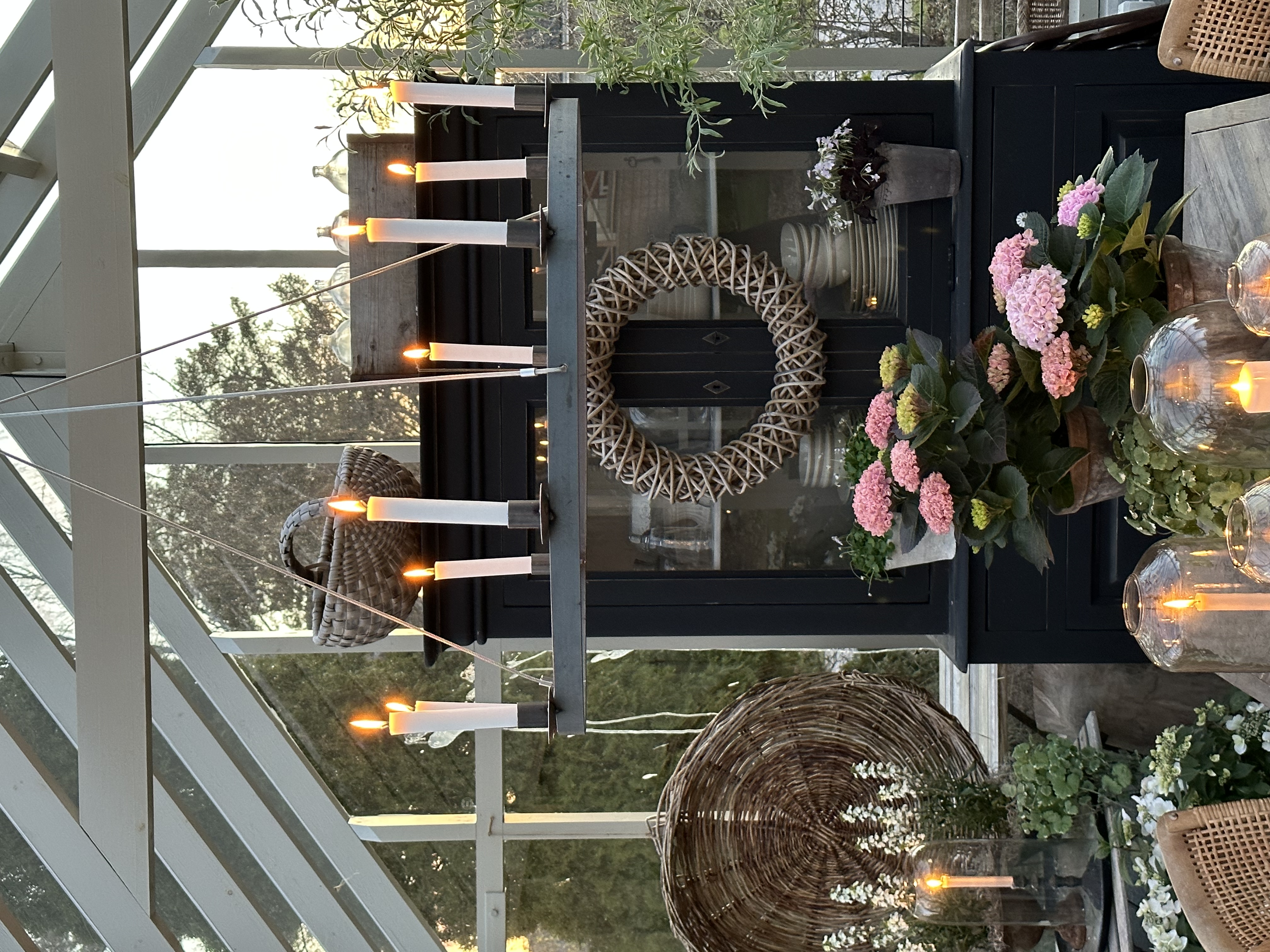 Chandelier Wrought iron chandelier Ø: 76 cm - 19