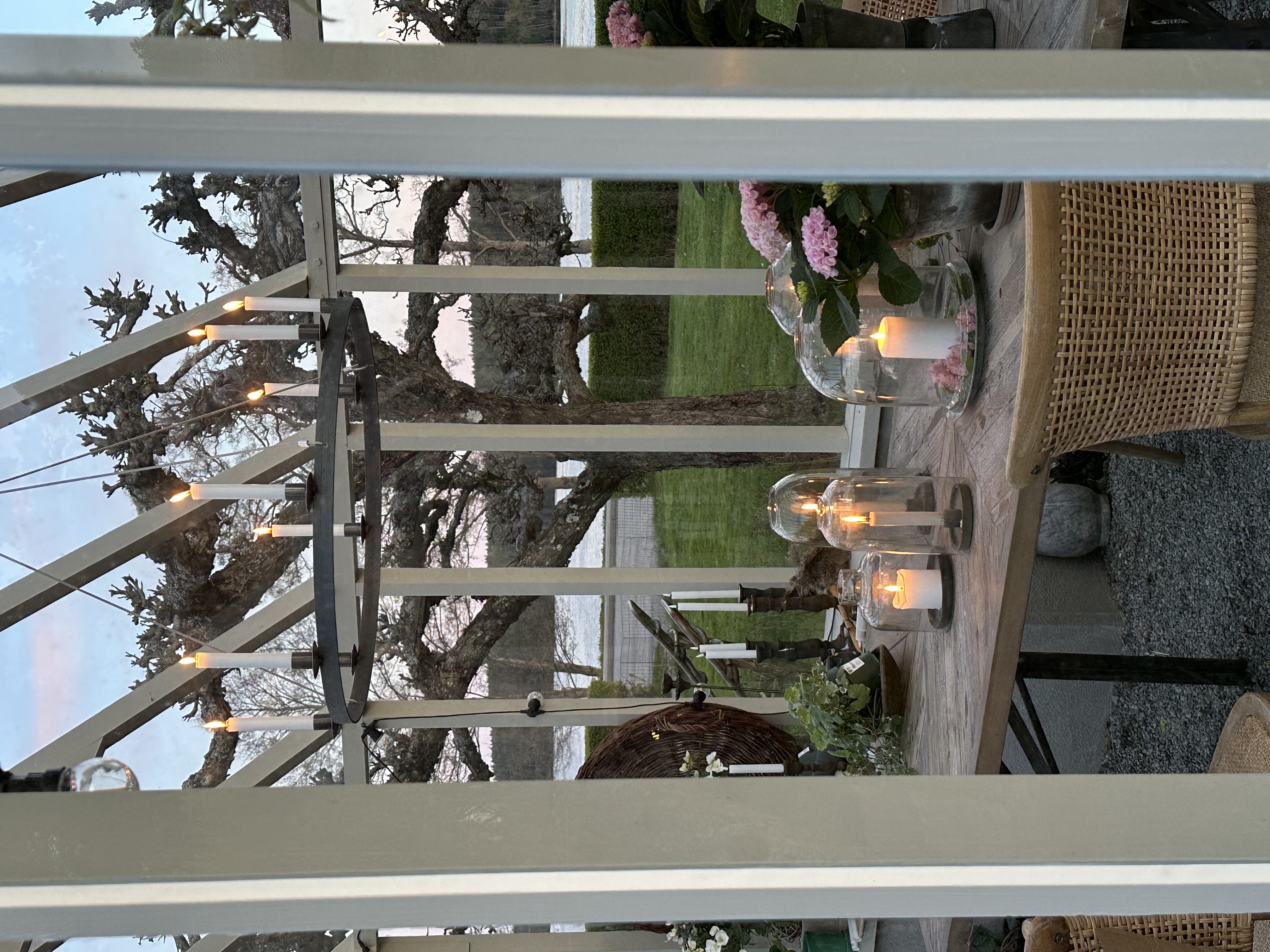 Chandelier Wrought iron chandelier Ø: 76 cm - 4