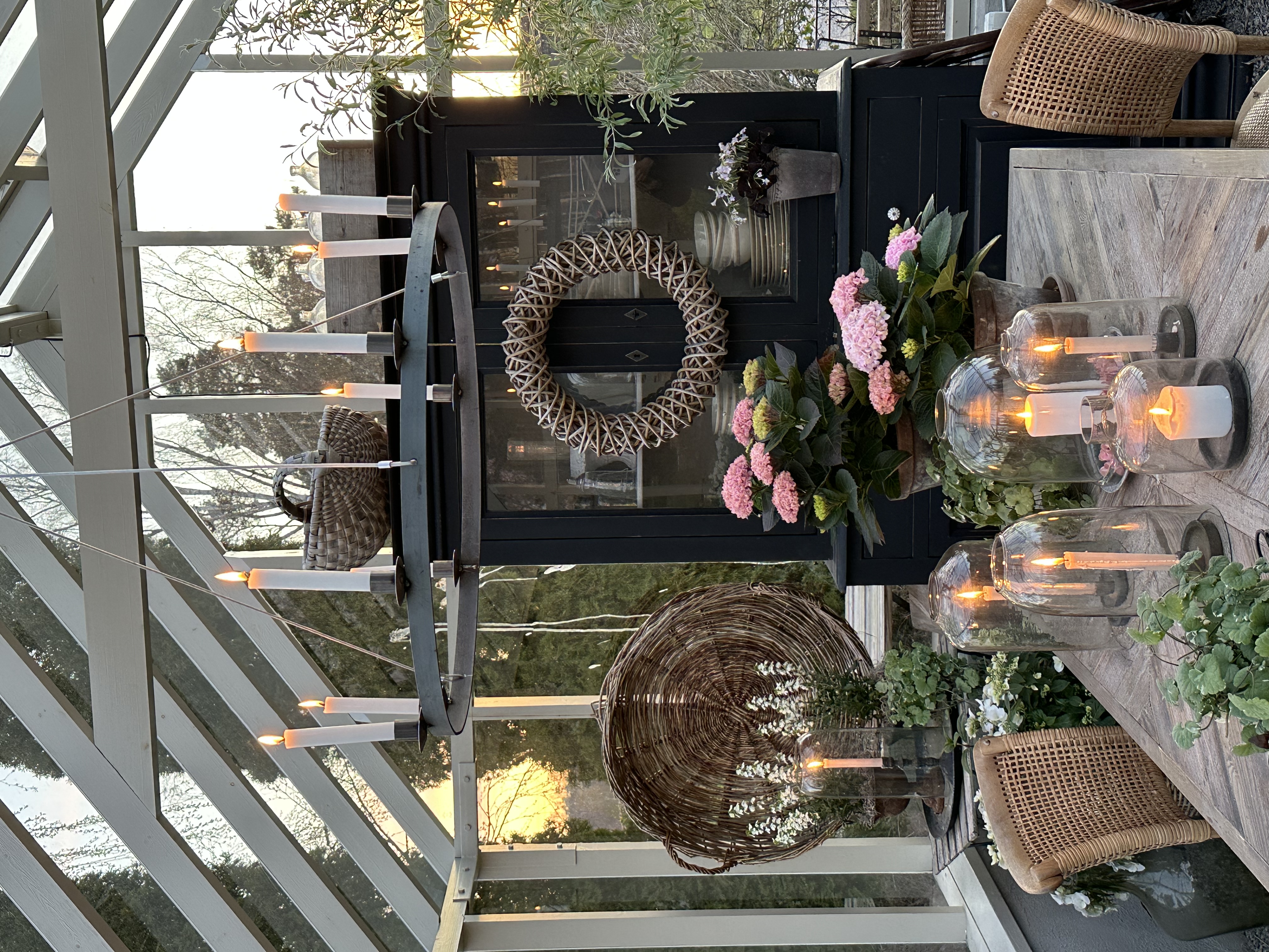 Chandelier Wrought iron chandelier Ø: 76 cm - 3