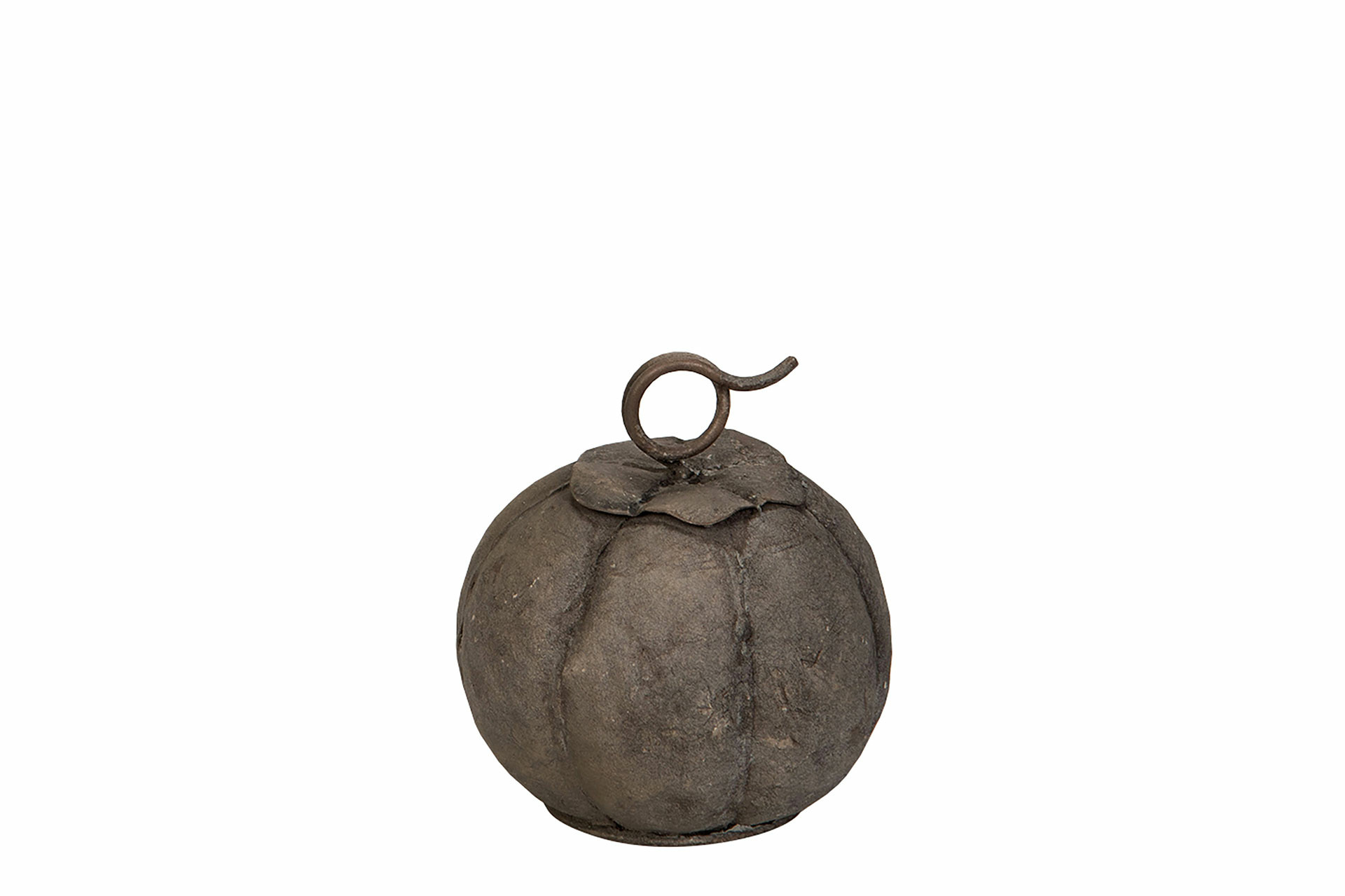 Pumpkin - Metal - Round - Decoration - 10x11.5 cm - 2