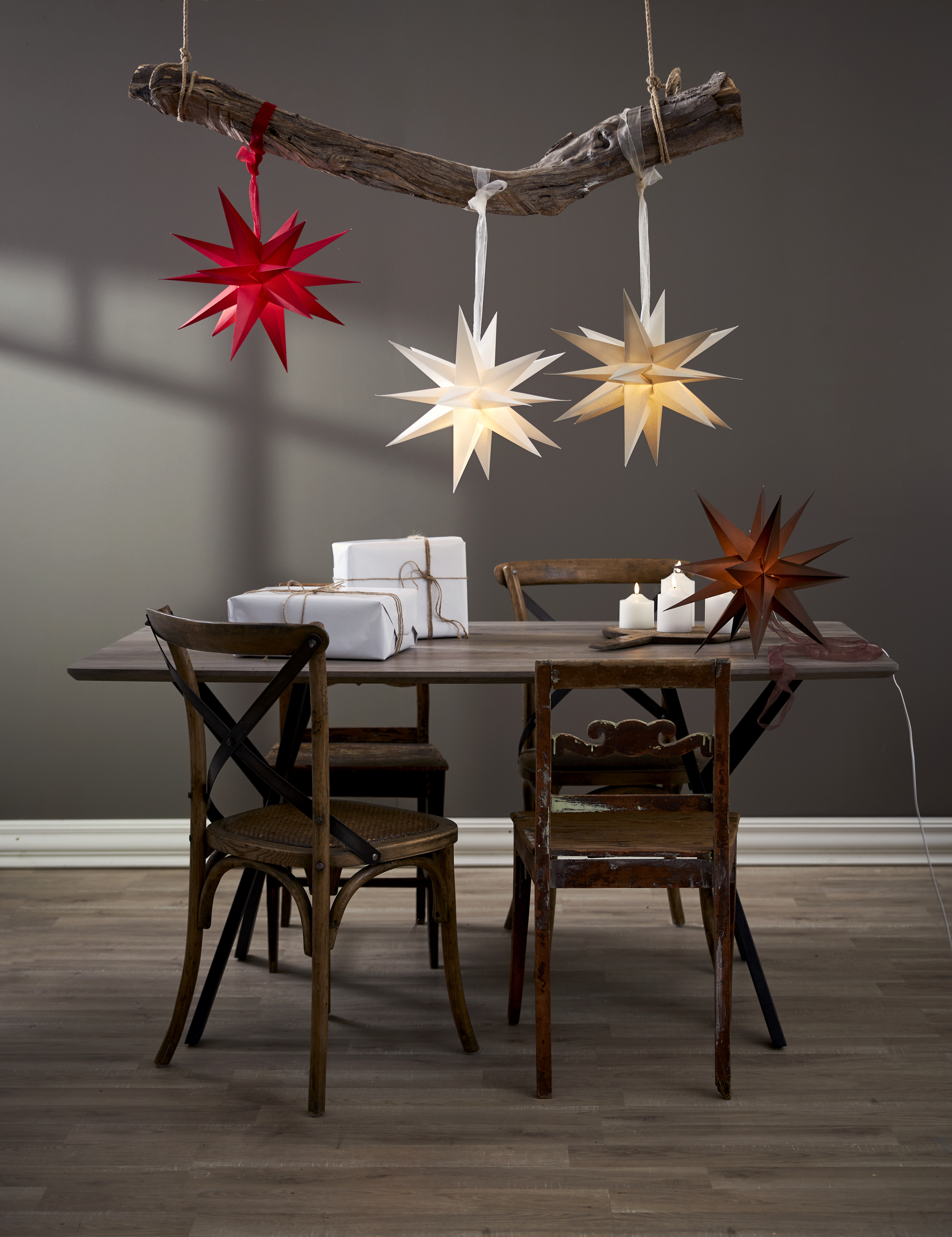 Paper star - Advent star - White - 18 points - 14