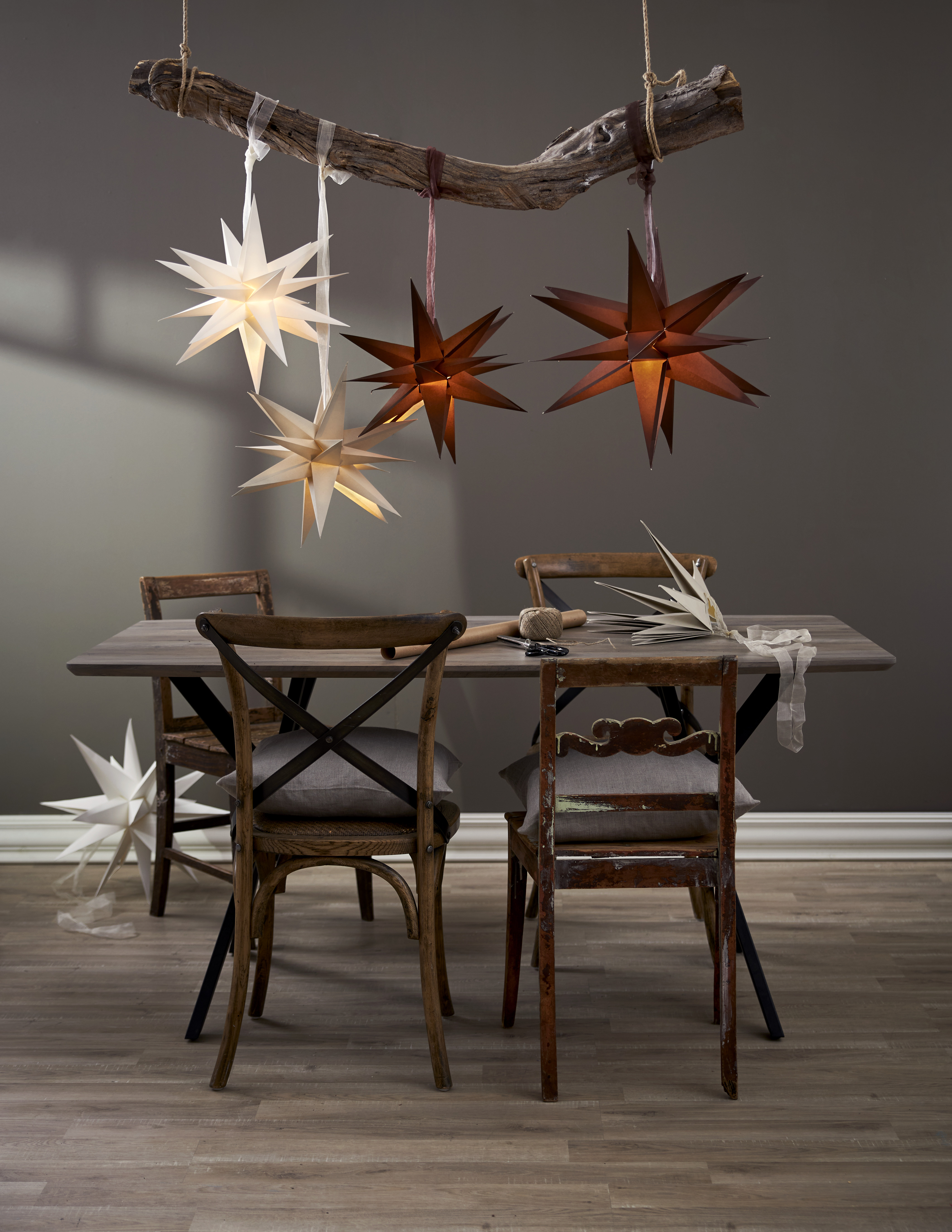 Paper star - Advent star - White - 18 points - 8