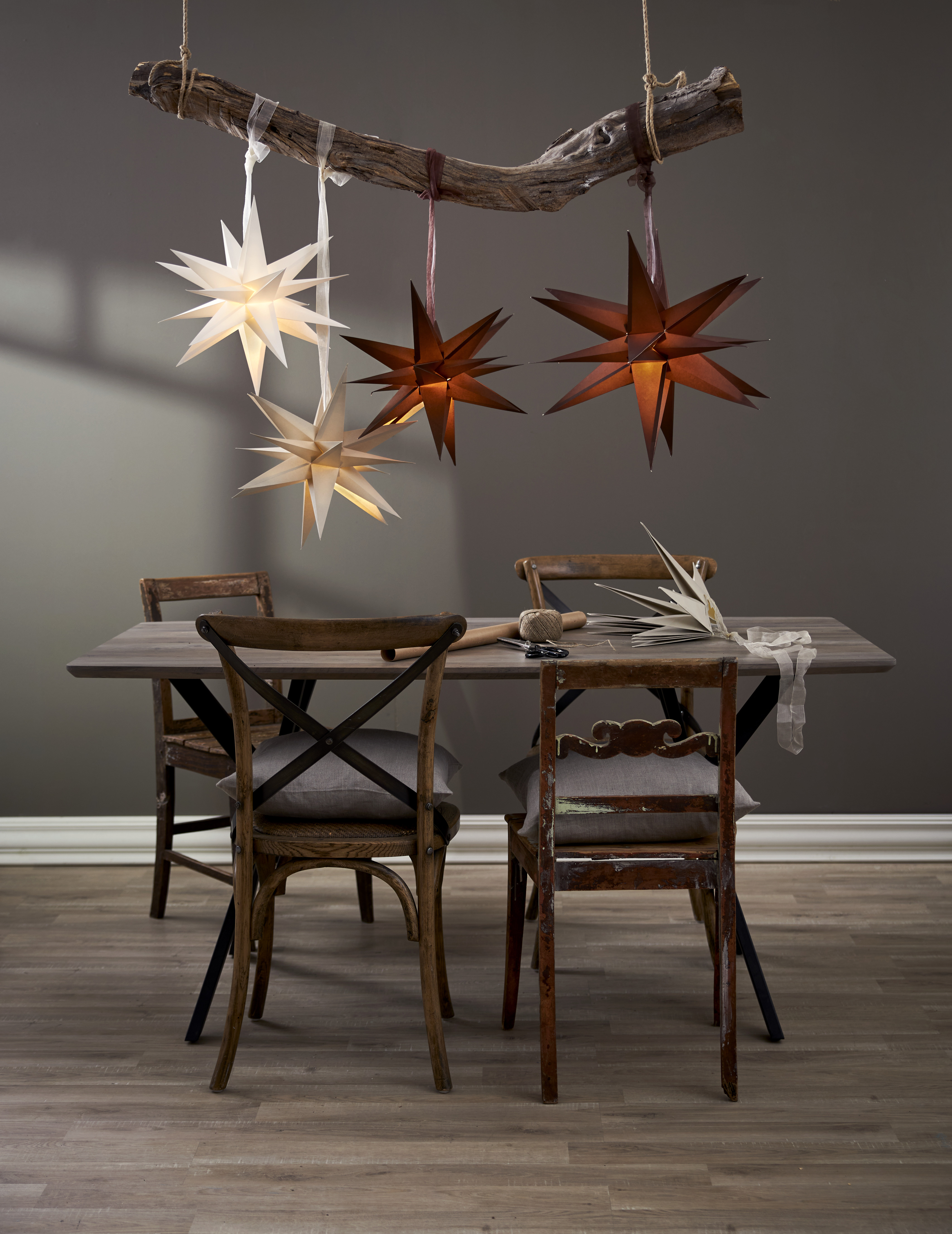 Paper star - Advent star - White - 18 points - 13