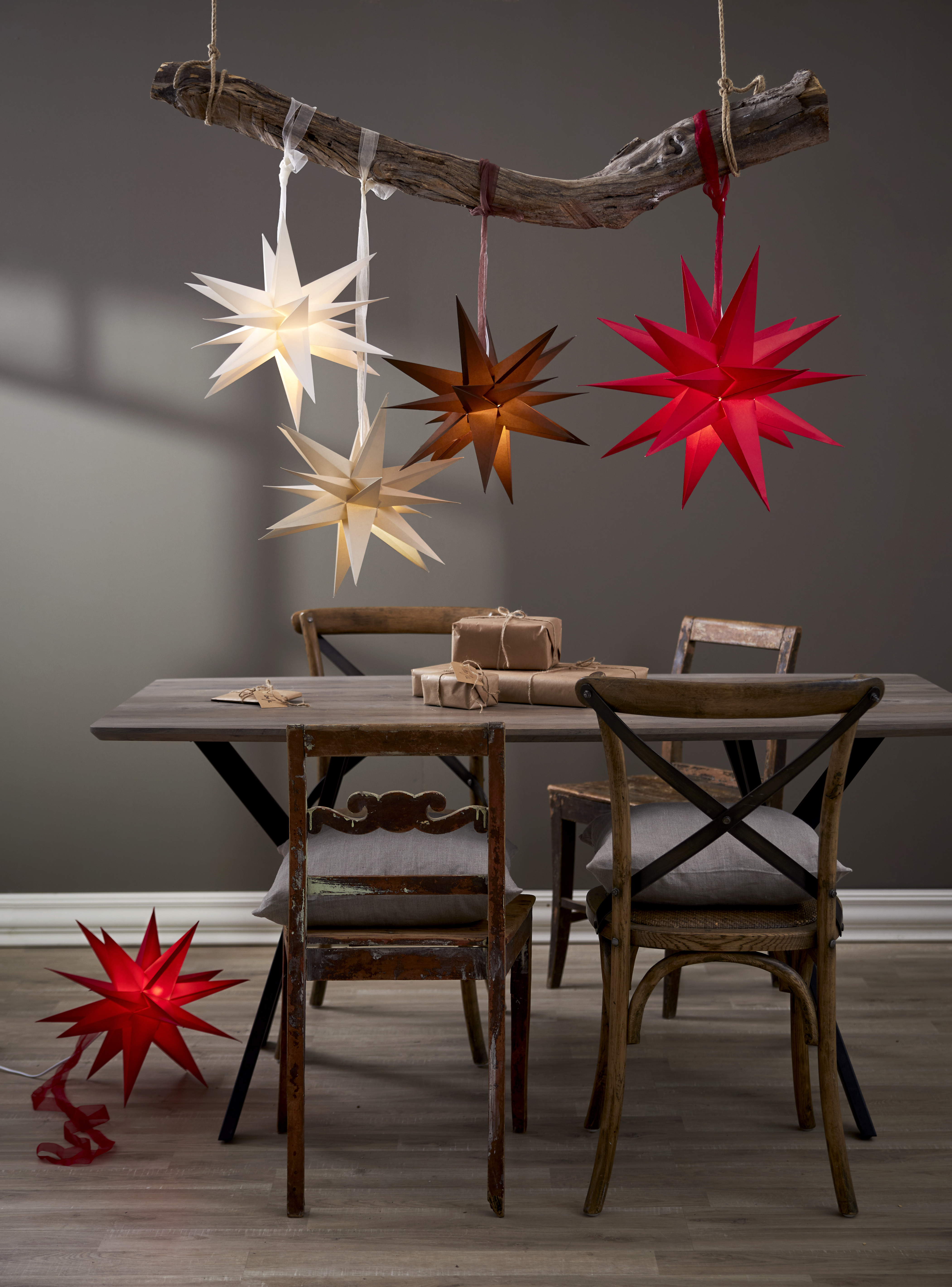 Paper star - Advent star - White - 18 points - 7