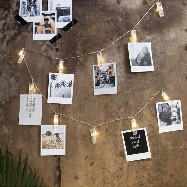 String lights with clothes pegs - 4