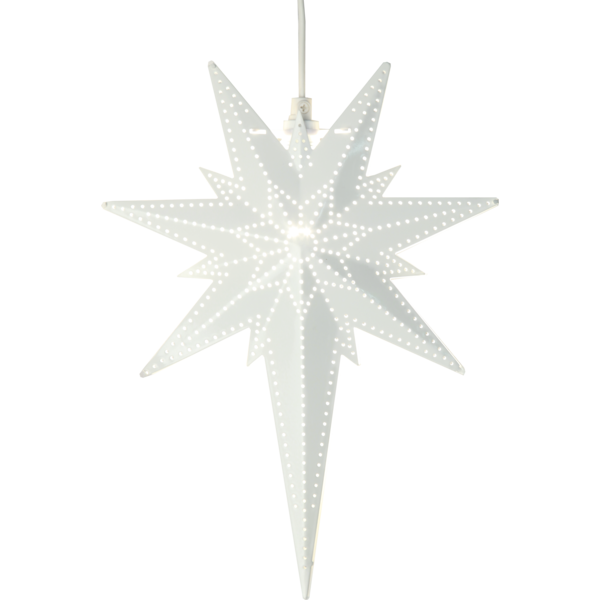 Adventsstjärna - Metallstjärna - Vit - 35x25 cm - 3